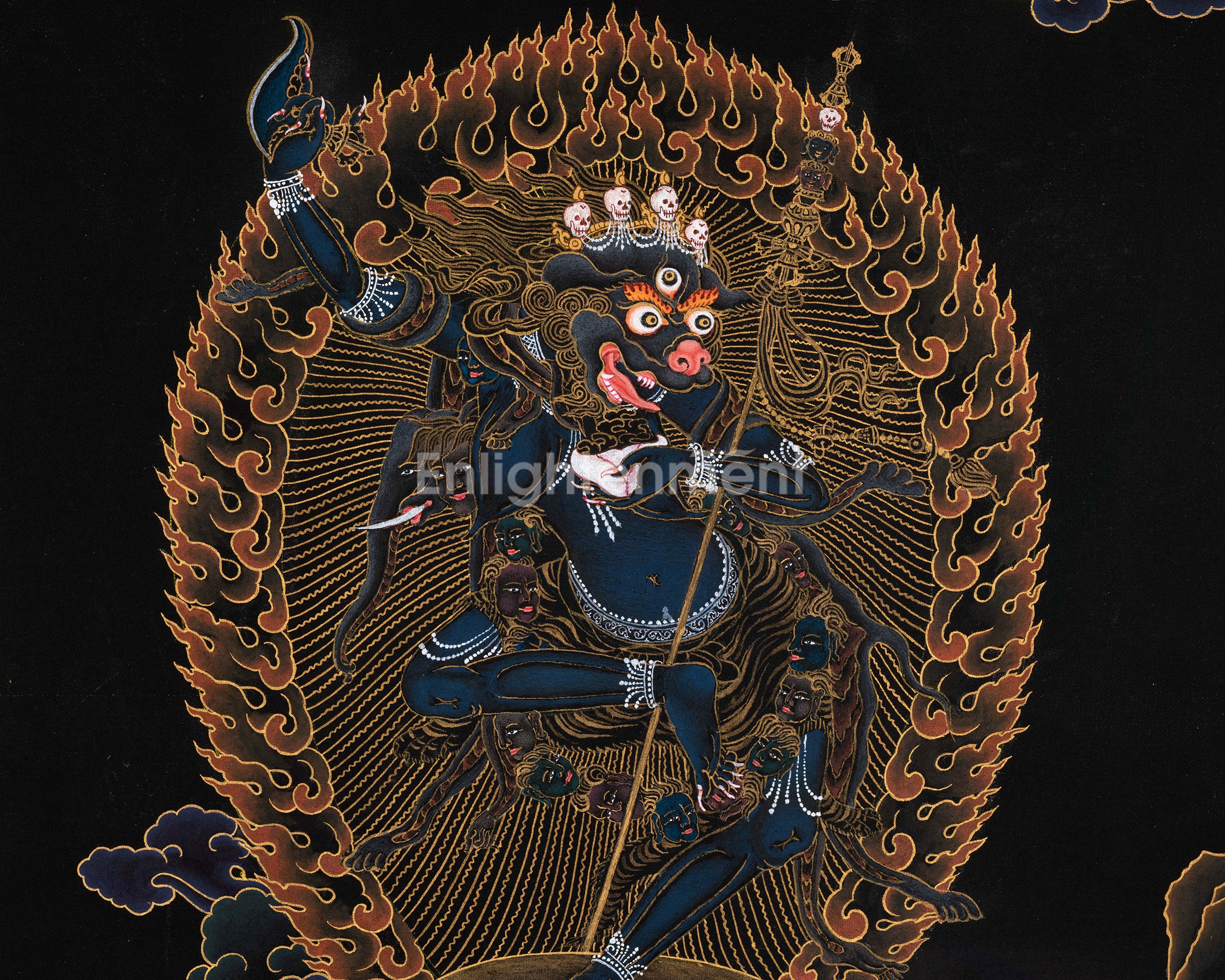 Wrathful Deity Simhamukha | Lion-Headed Dakini of Protection