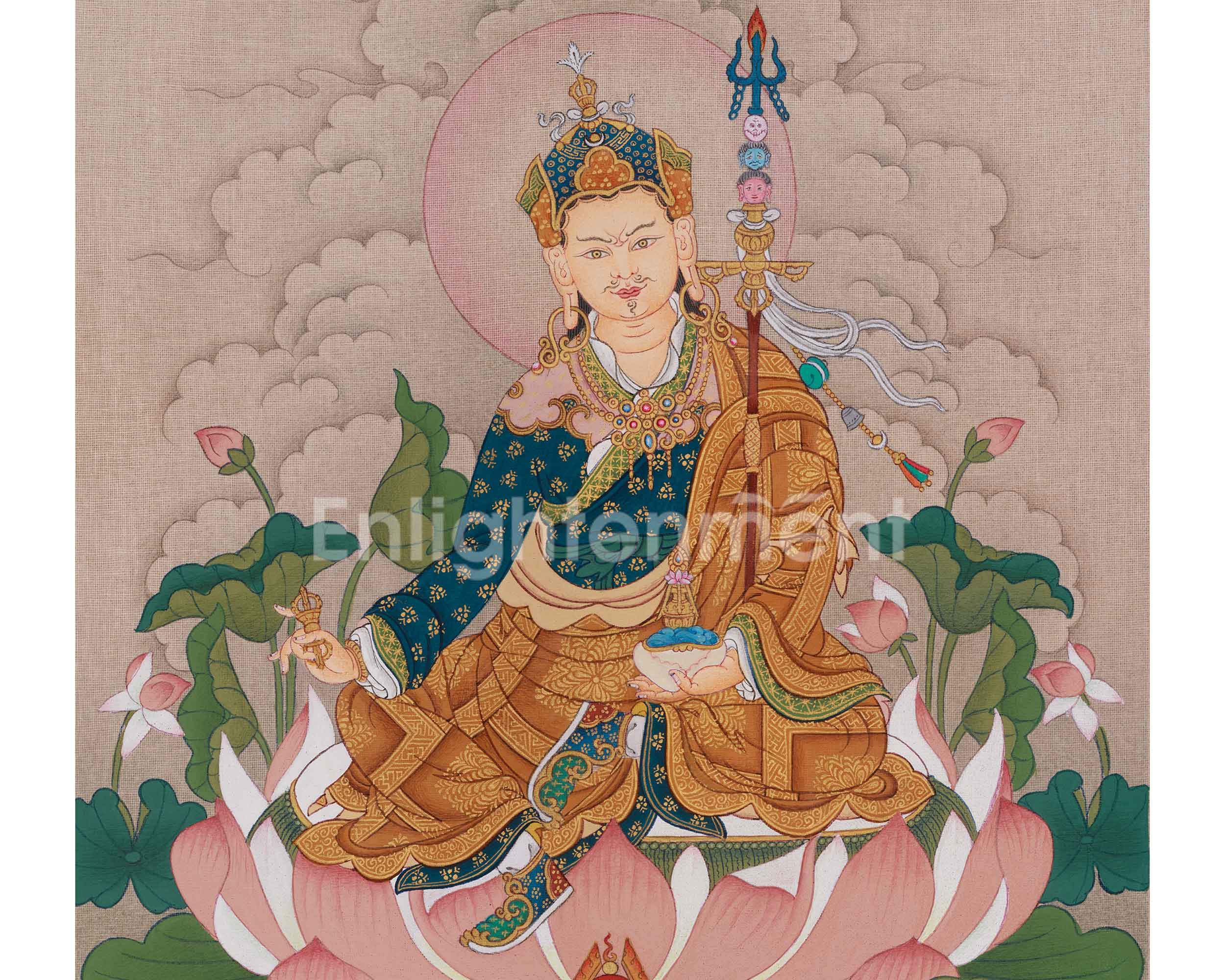 Guru Rinpoche Buddhist Artwork | Padmasambhava Thangka