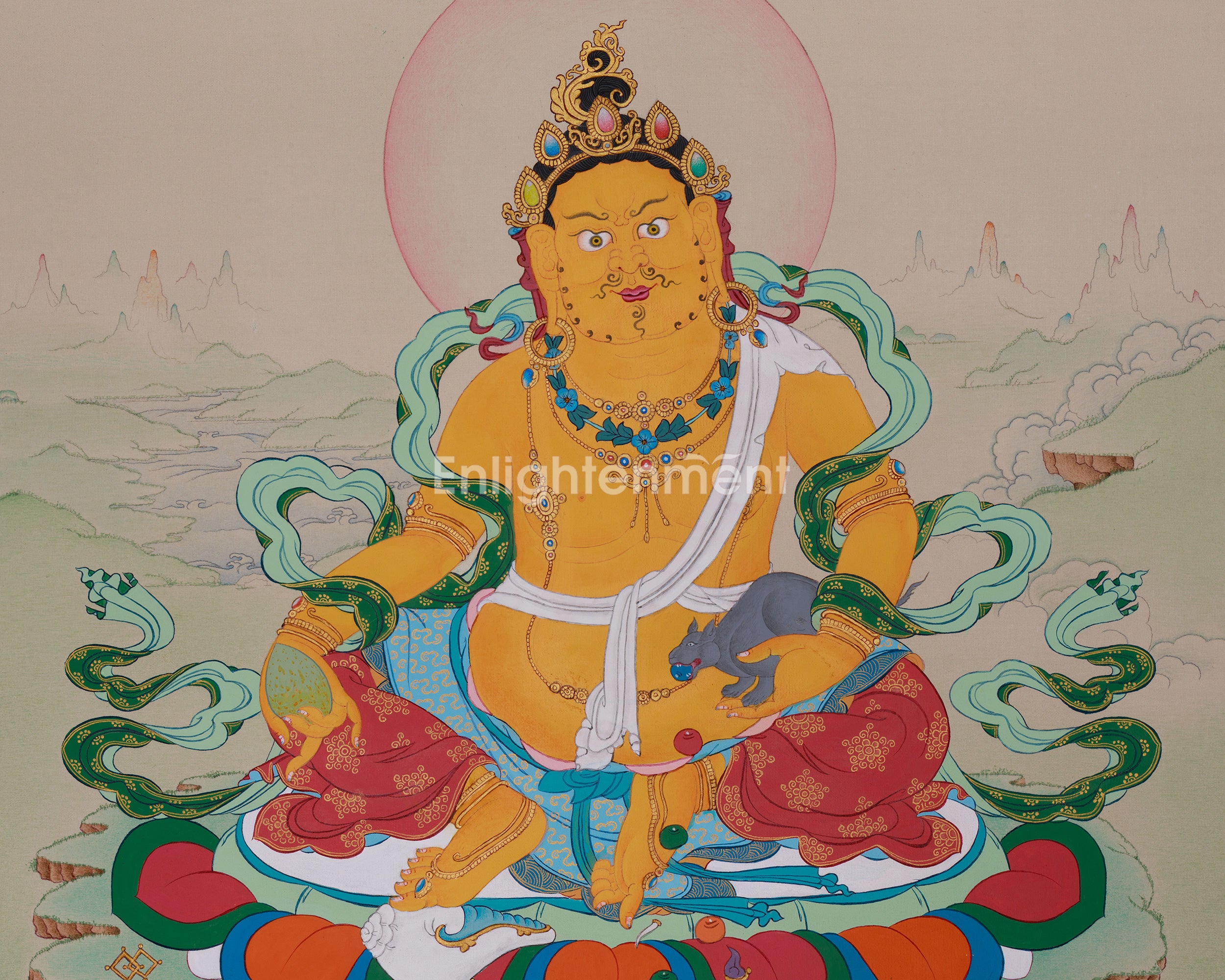 Guardian of Wealth, Dzambhala Thangka