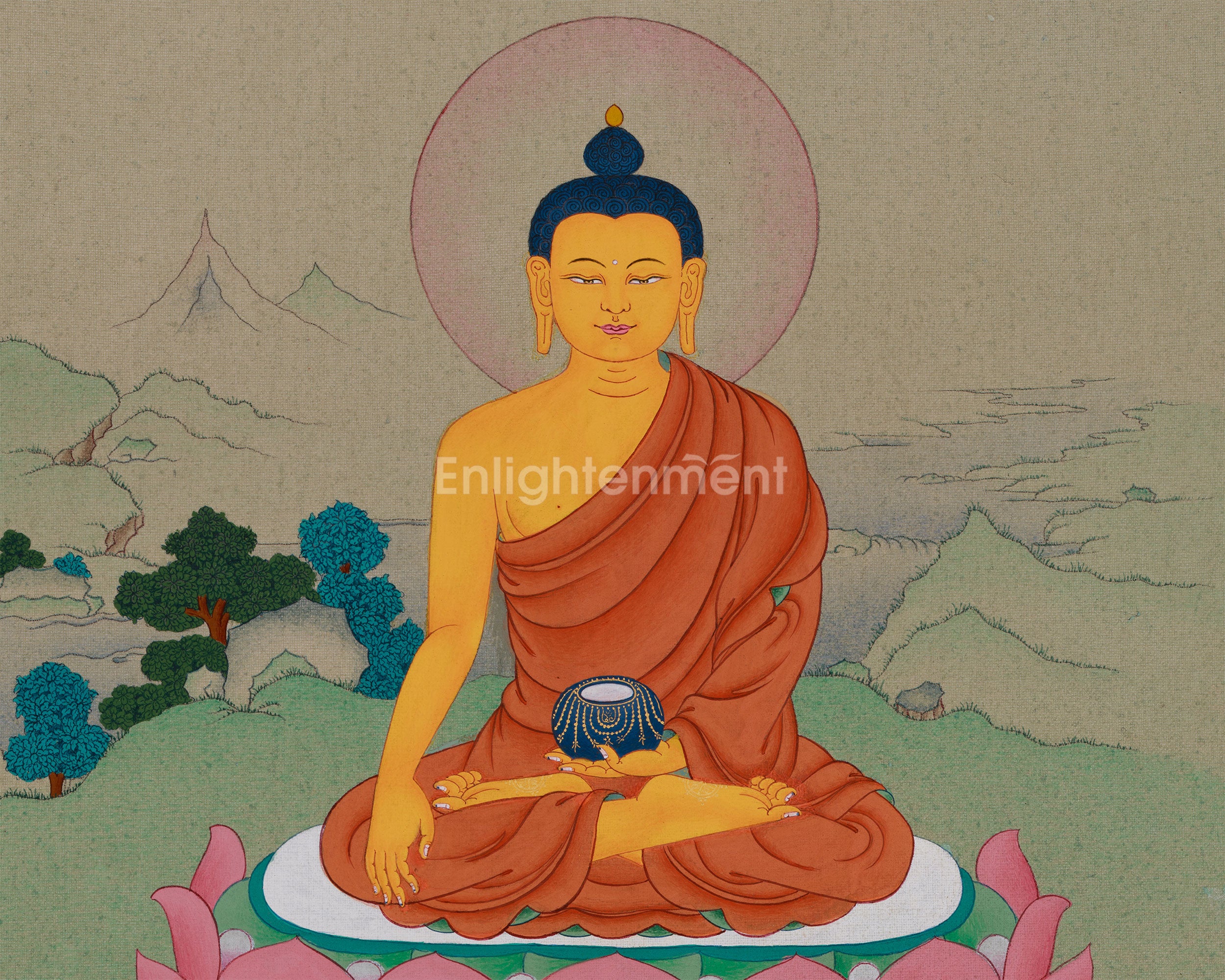 Dharma Teacher Shakyamuni Buddha Painting | Embodiment of Enlightenment