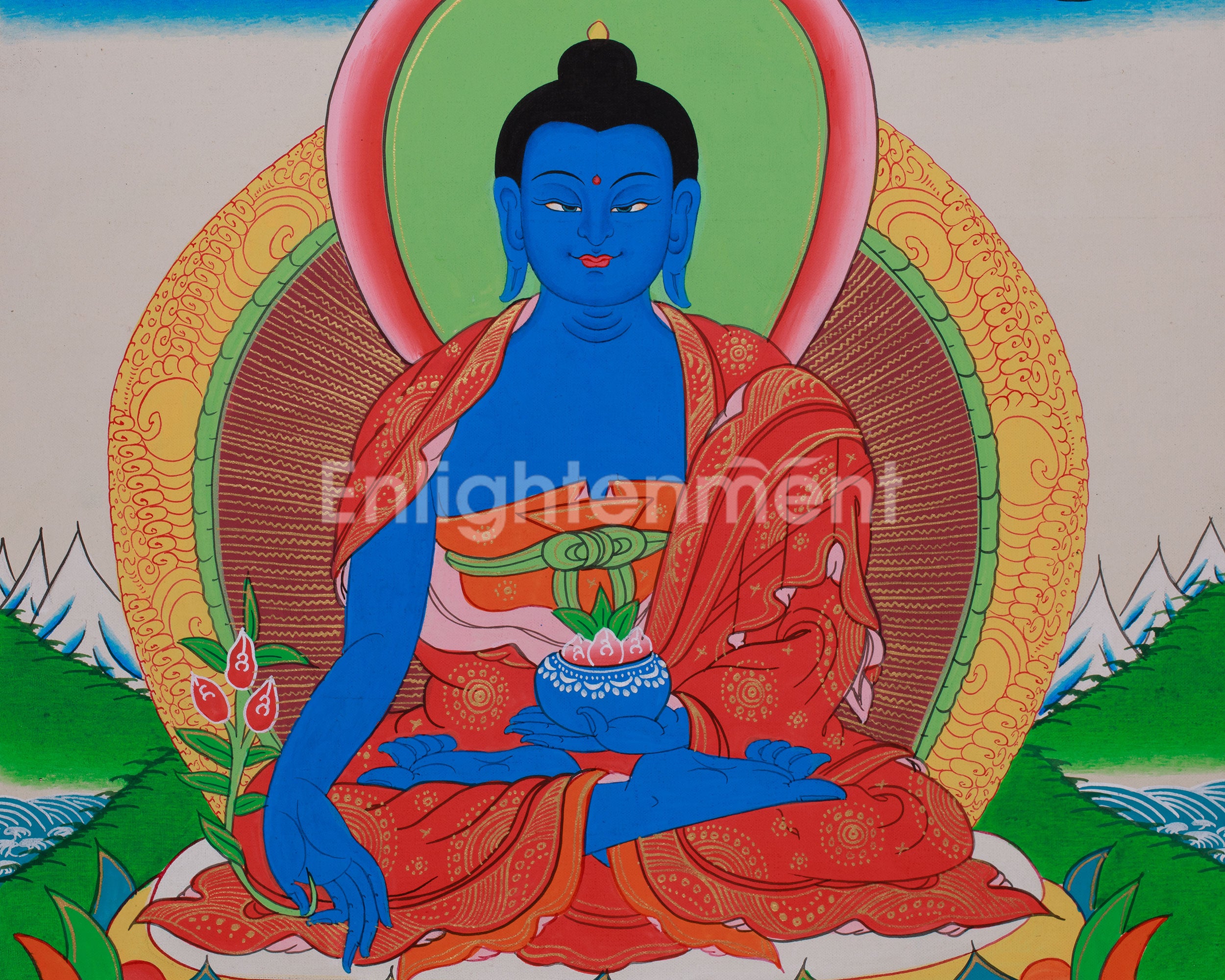 Tibetan Medicine Buddha | Sacred Guardian of Health and Enlightenment