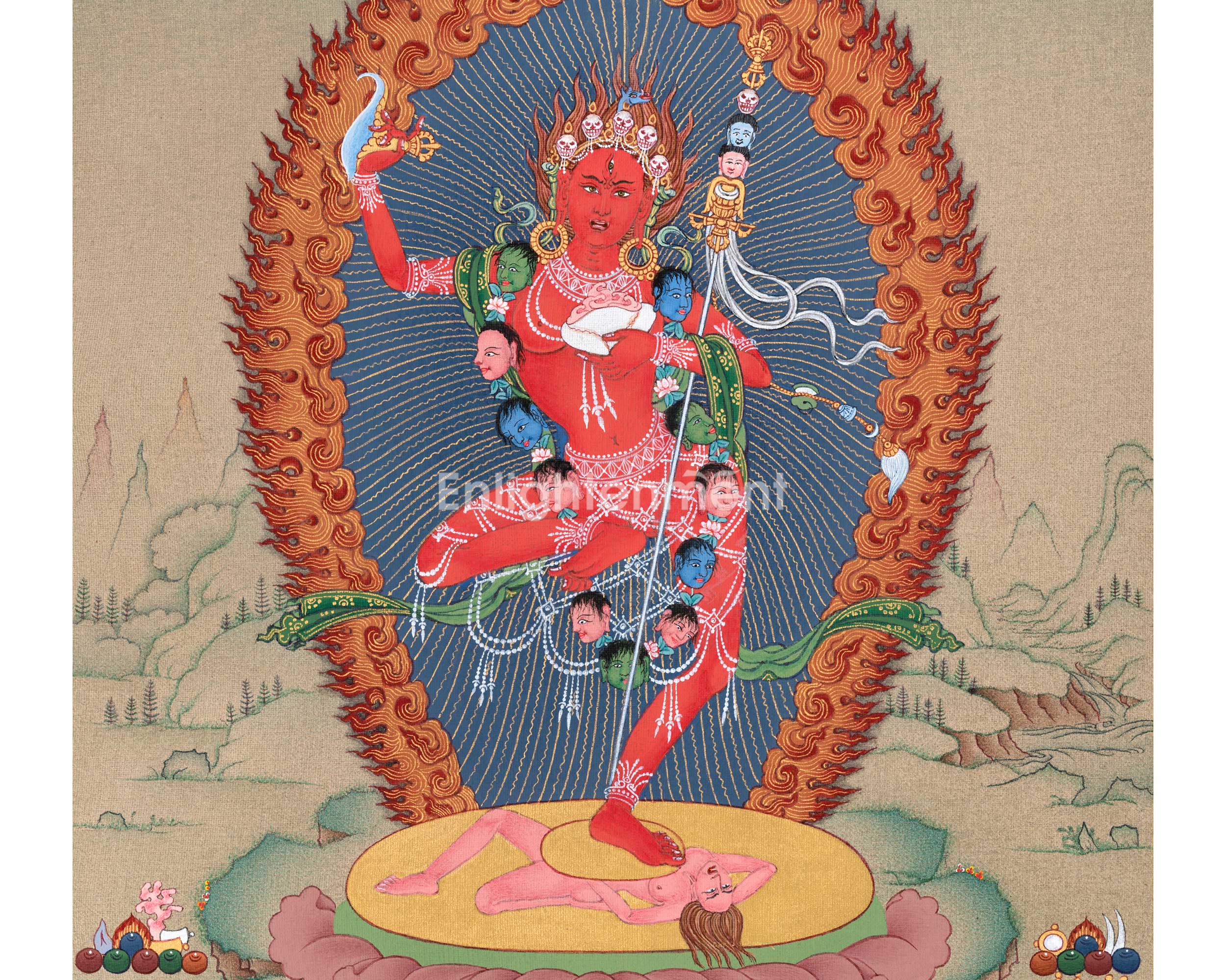 Discover the Mystical Vajravarahi Thangka - A Symbol of Liberation | Traditional Buddhist Artwork