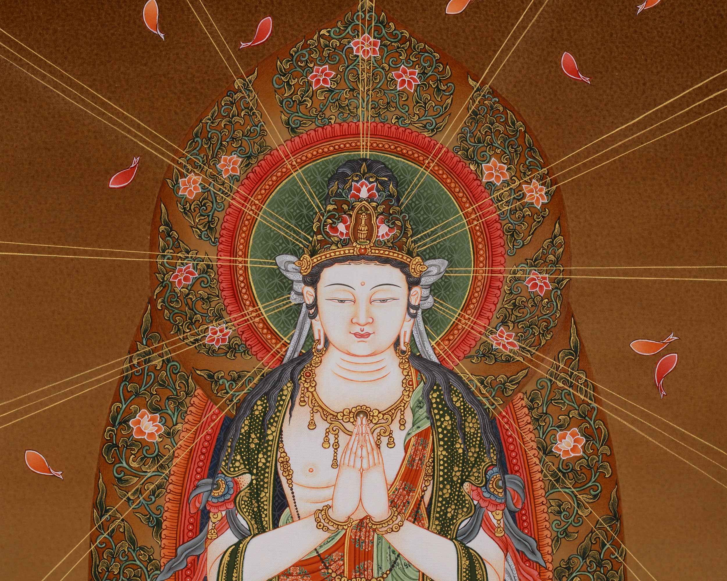 Goddess of Mercy | Japanese Style Thangka