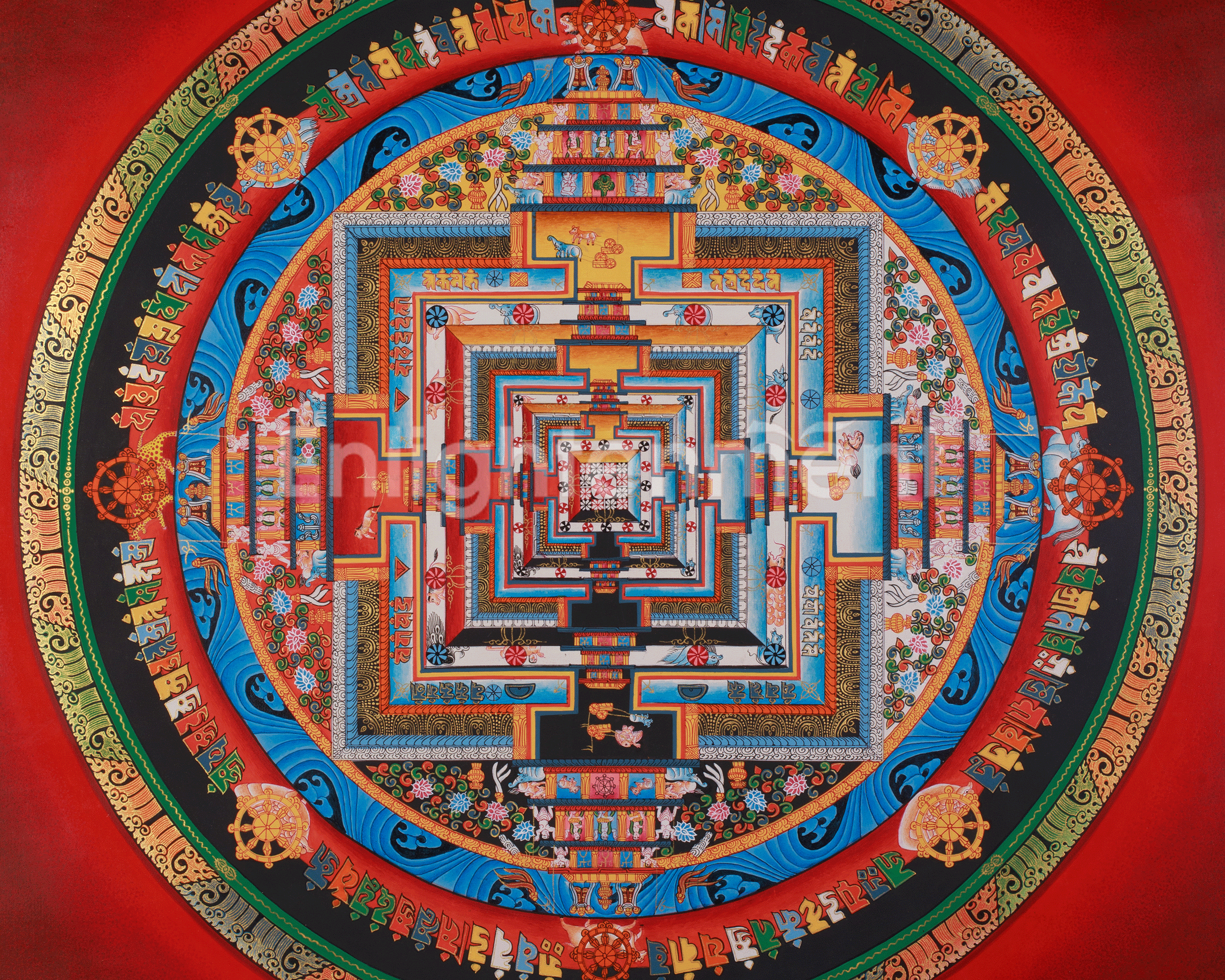 Sacred Kalachakra Mandala Artwork | Harmony, Protection, and Inner Awakening
