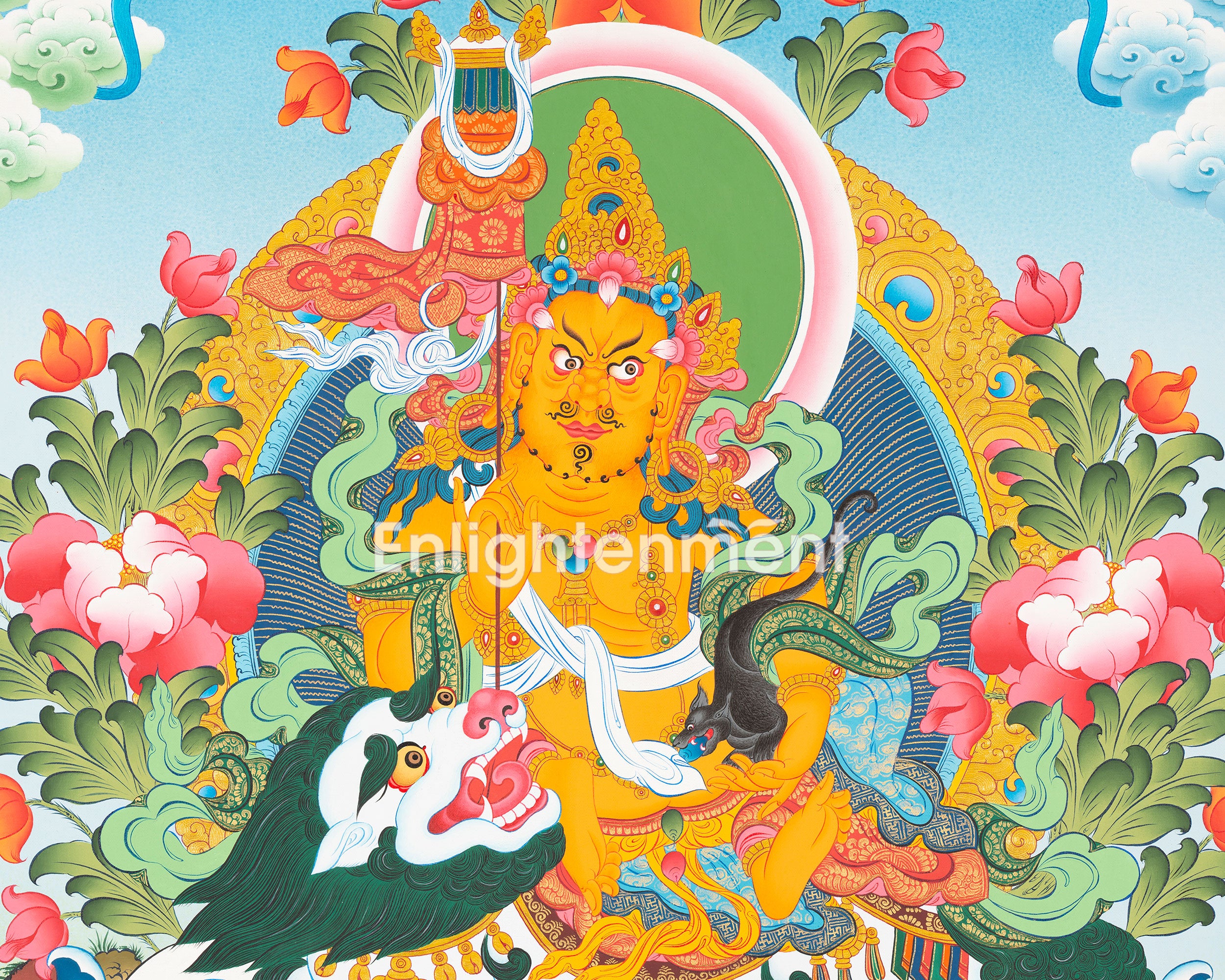 Dharmapala King Namtoshe Thangka | Protector Deity of Tibetan Buddhism