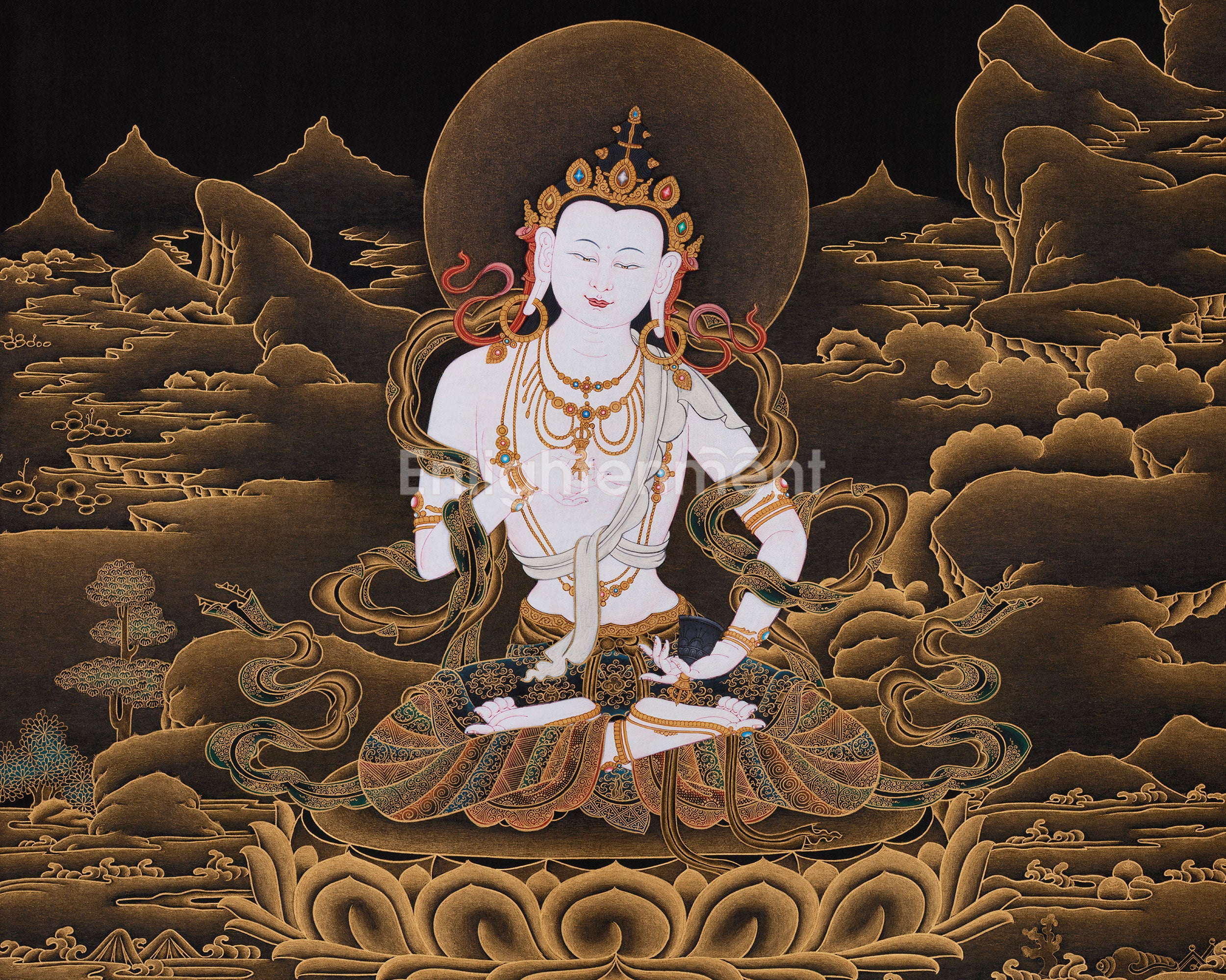 Sacred Buddha Vajrasattva Thangka | Buddha of Spiritual Cleansing and Transformation