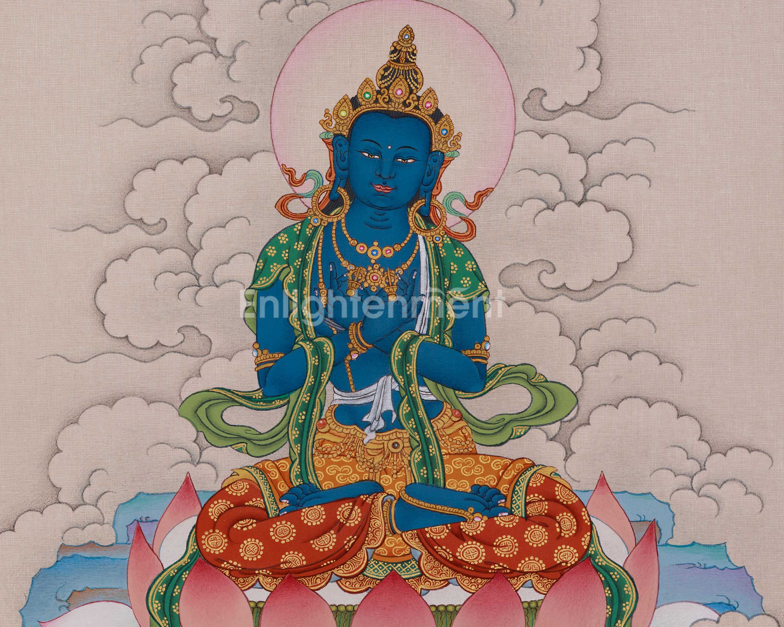 Himalayan Thangka of Vajradhara | Enlightenment Symbol