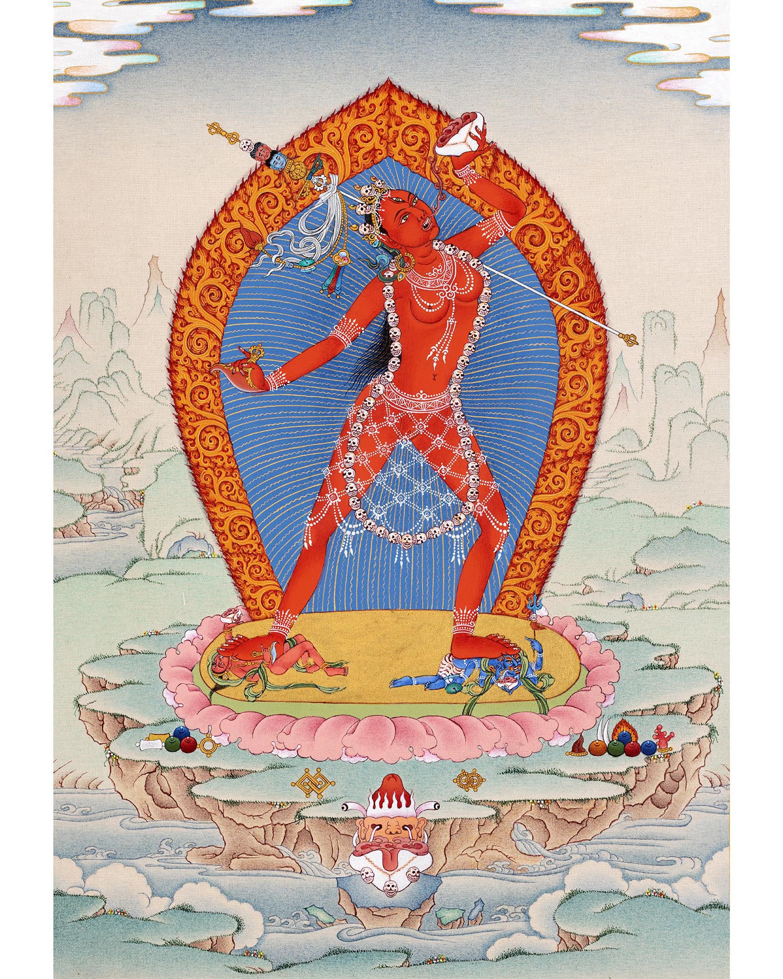 Vajrayogini Dakini Thangka | Hand Painted Tibetan Art