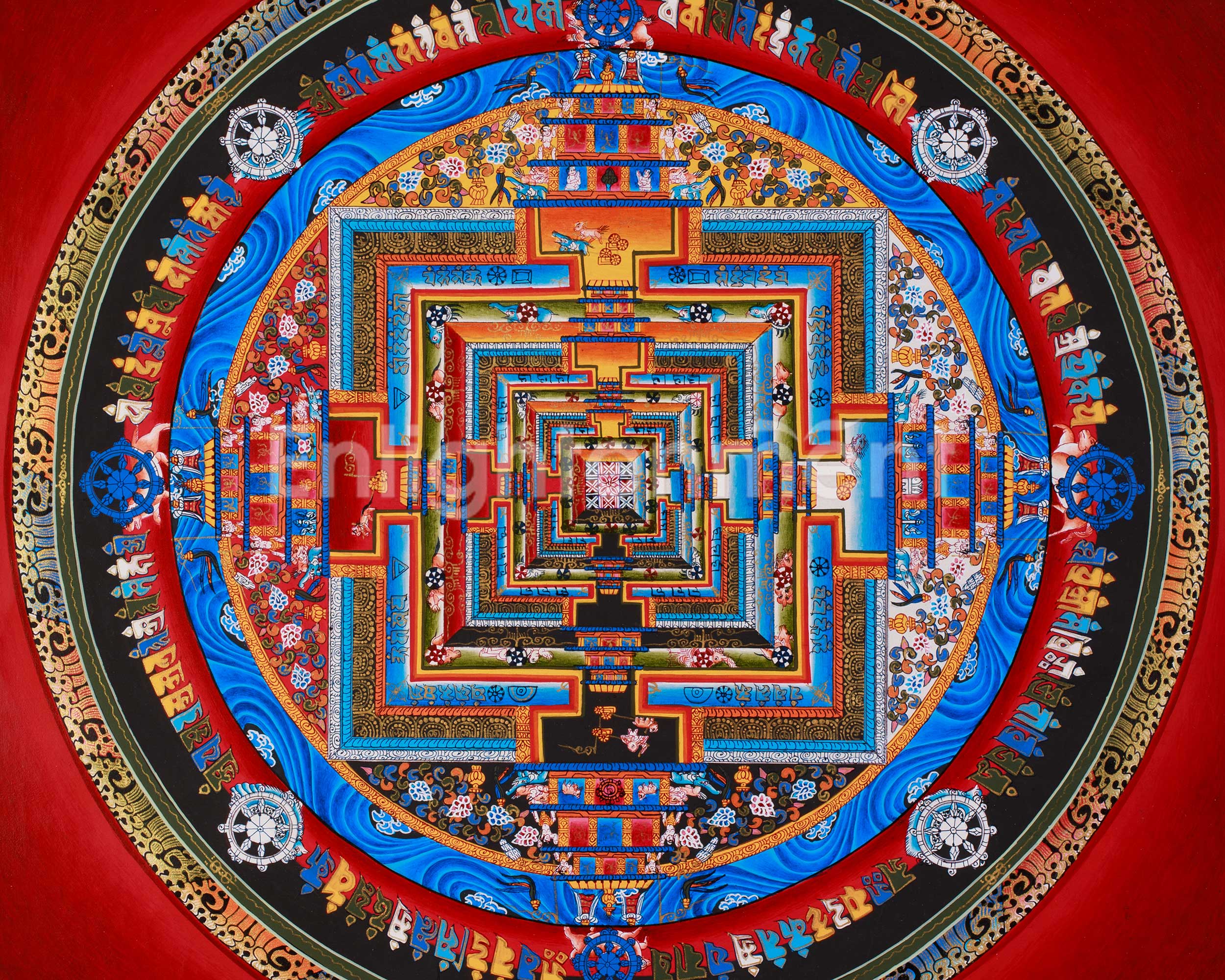 Traditional Tibetan mandala Art | Cosmic Harmony and Enlightened Awareness