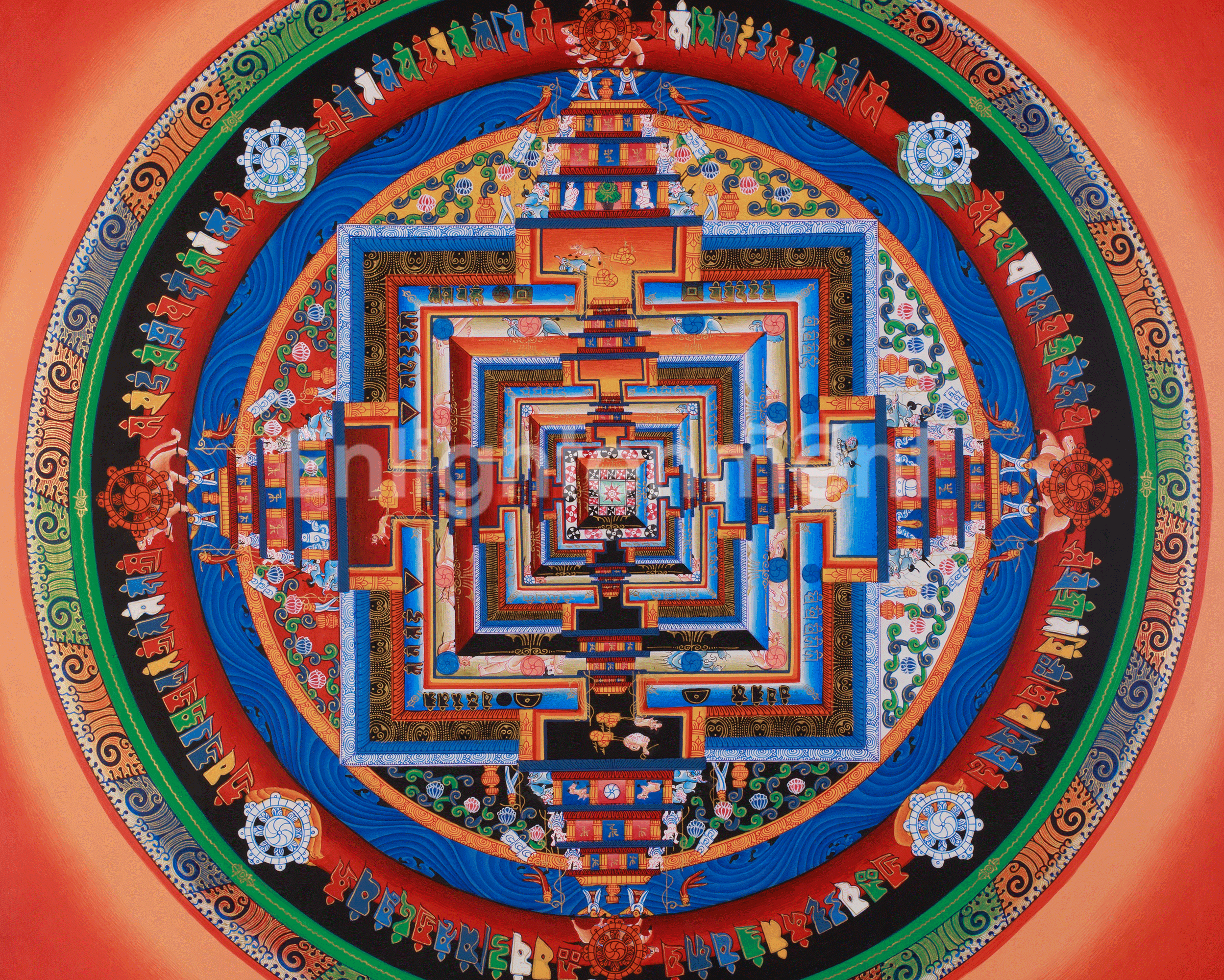 Buddhist Art Of Kalachakra Mandala | Vajrayana Buddhism