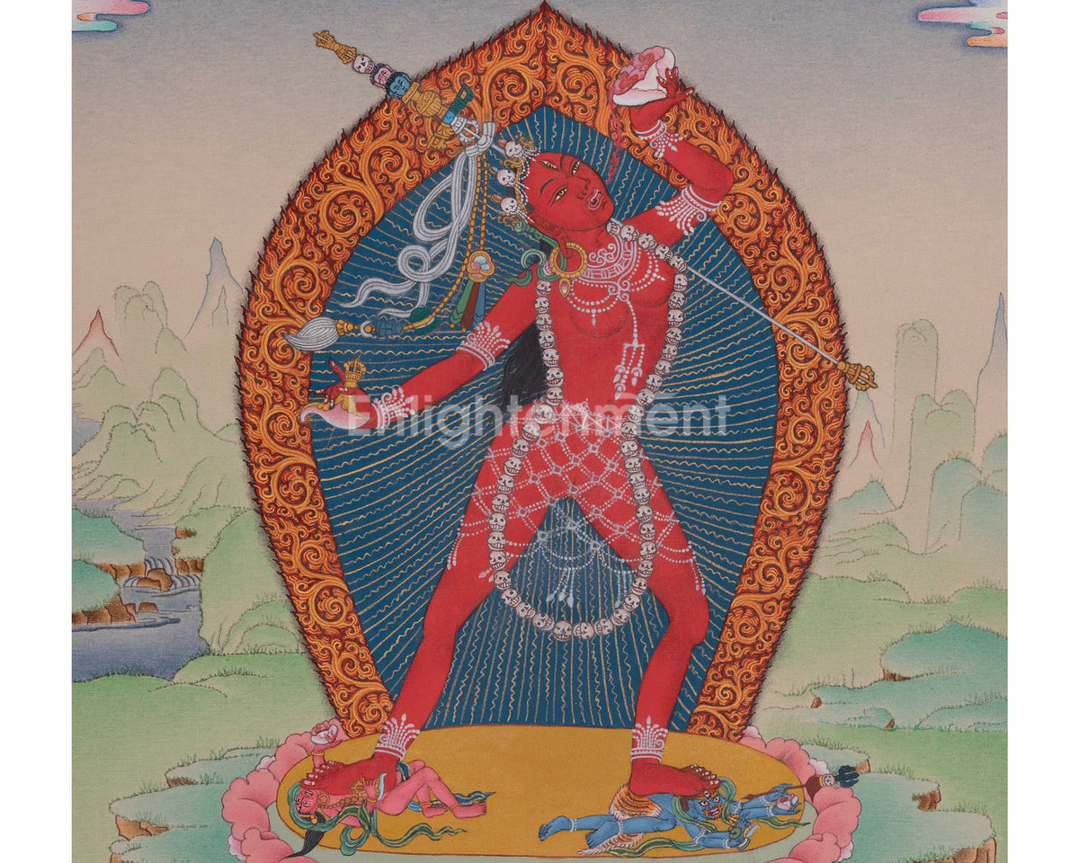 Vajrayogini Traditional Thangka | Sacred Himalayan Art of Wisdom and Transformation