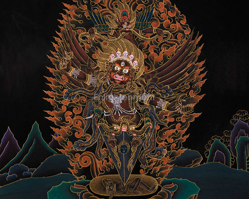 Guru Dragpo, Wrathful Guru Manifestation Thangka
