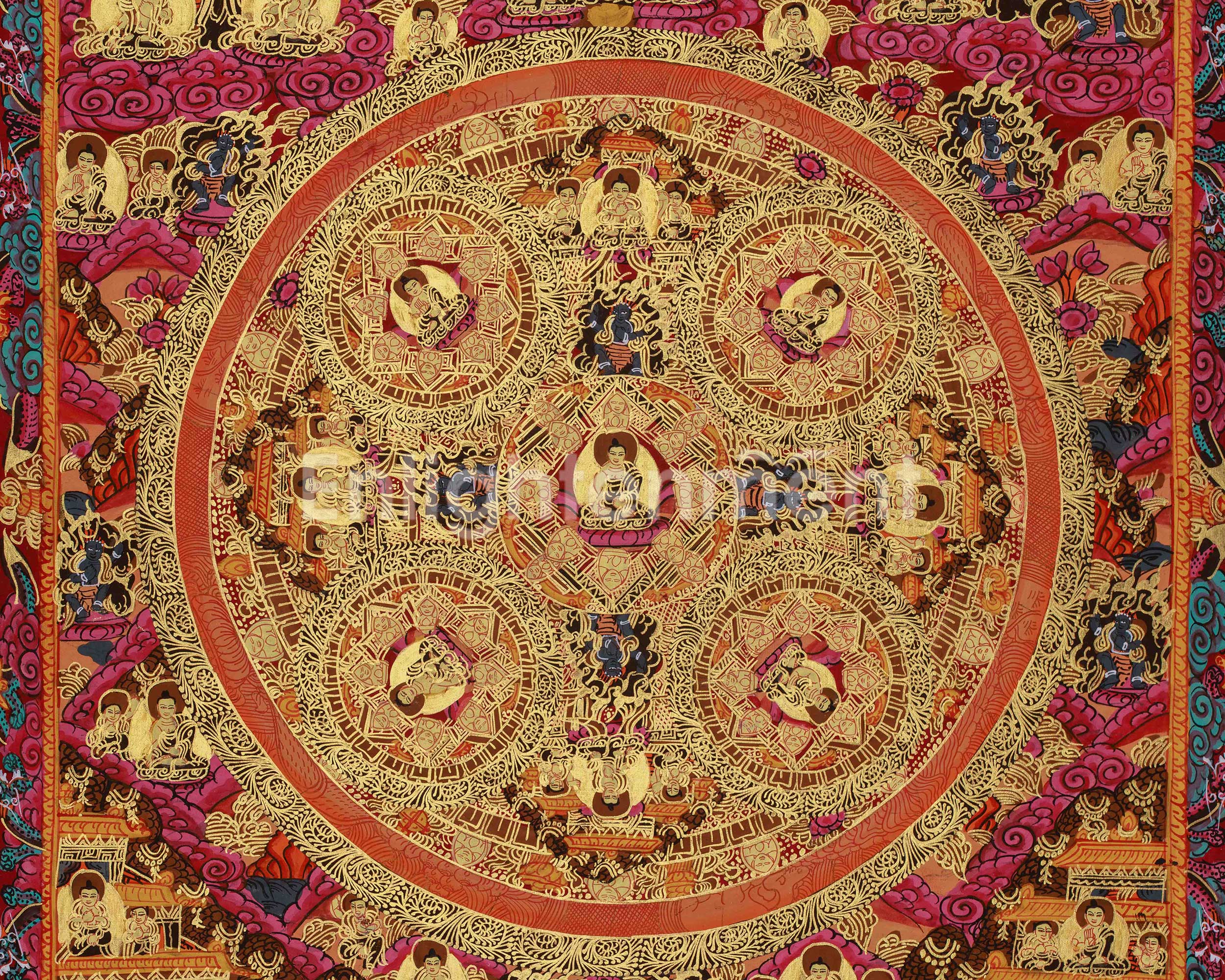 Himalayan Buddha Mandala | Spiritual Awakening Artwork | Buddhist Symbolism