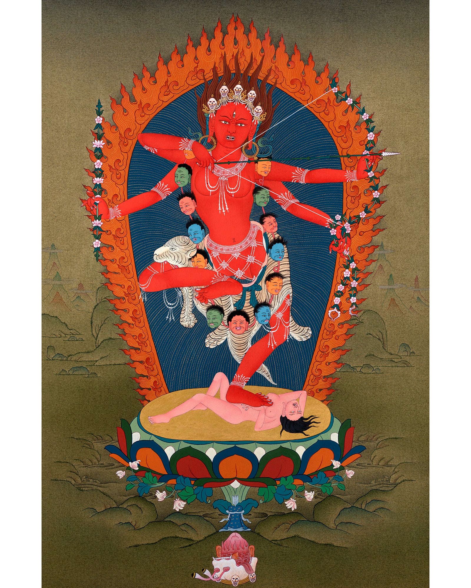 Kurukulla Thangka | Dakini Painting| Tibetan Buddhist Art