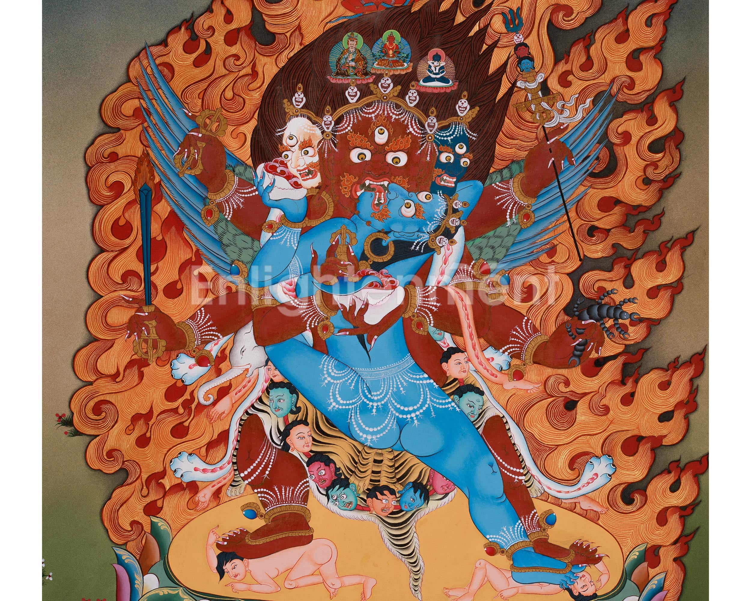 Vajrakilaya Buddhist Art | Fierce Deity of Transformation