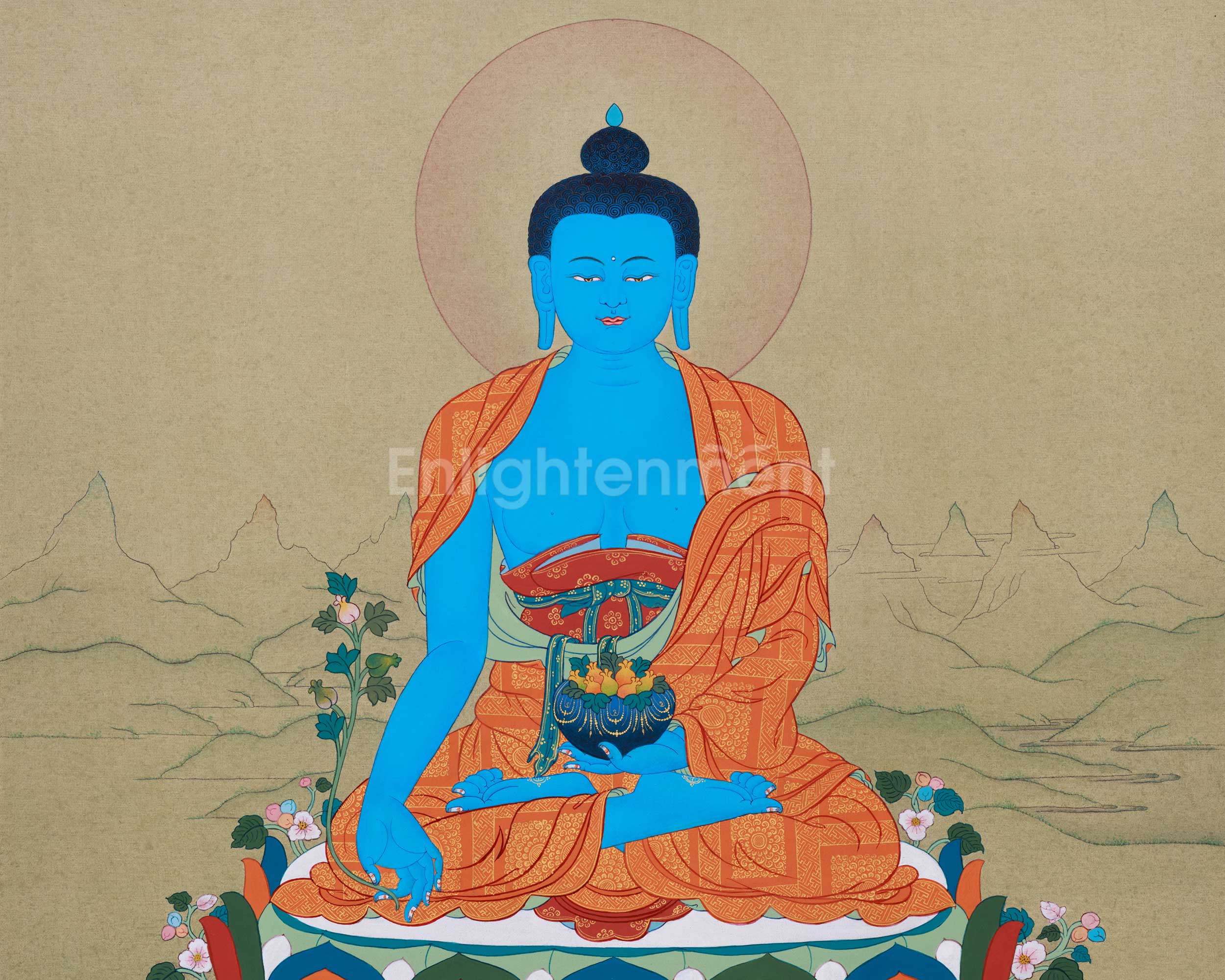 Healing Medicine Buddha Thangka