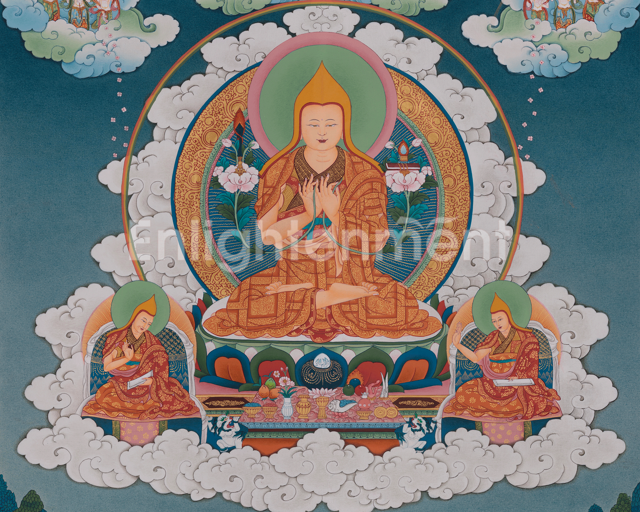 Tsongkhaba Buddhist Art | Sacred Tibetan Teacher of Wisdom and Compassion