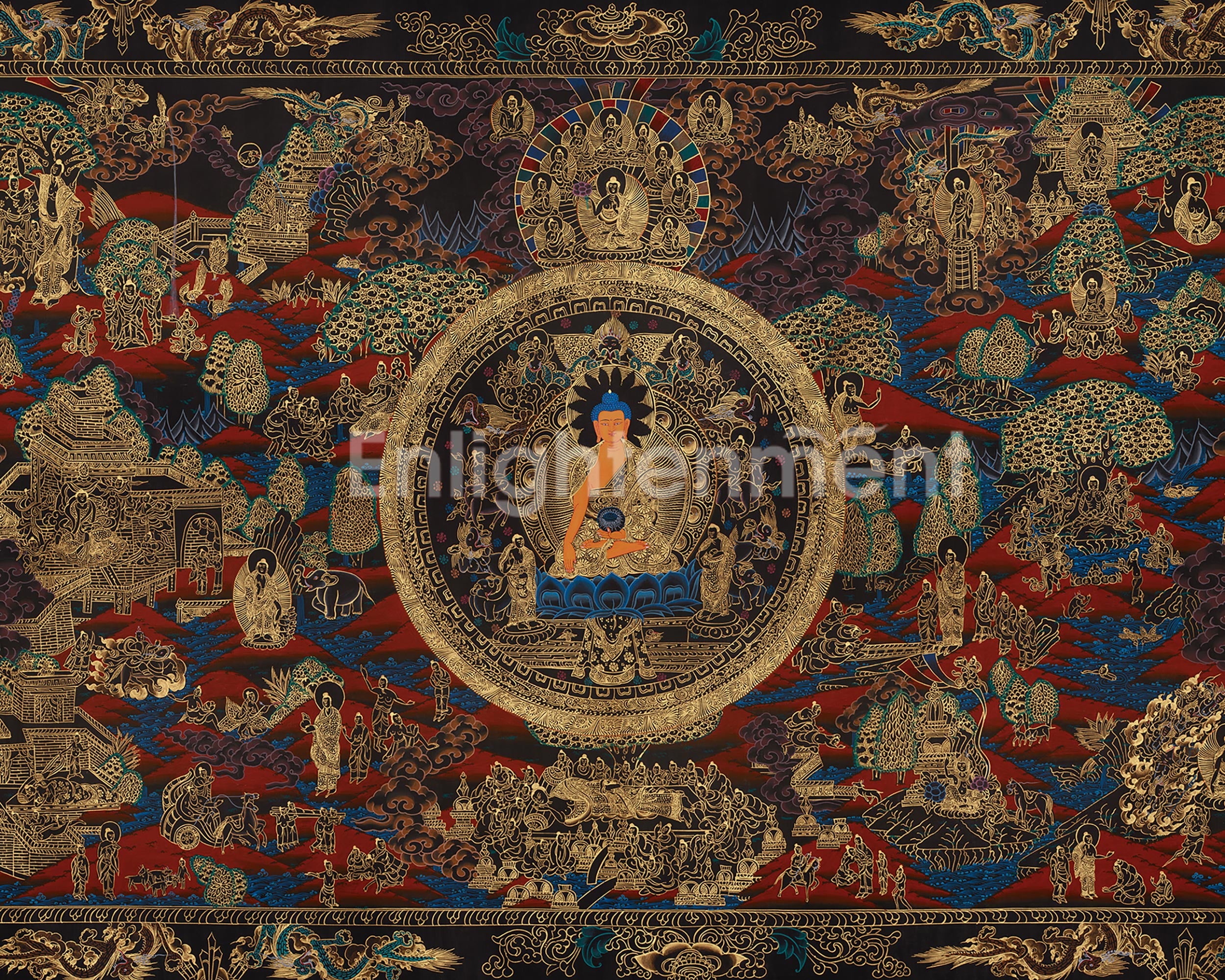 Buddha Life Story Art | Journey of Shakyamuni Buddha Artwork