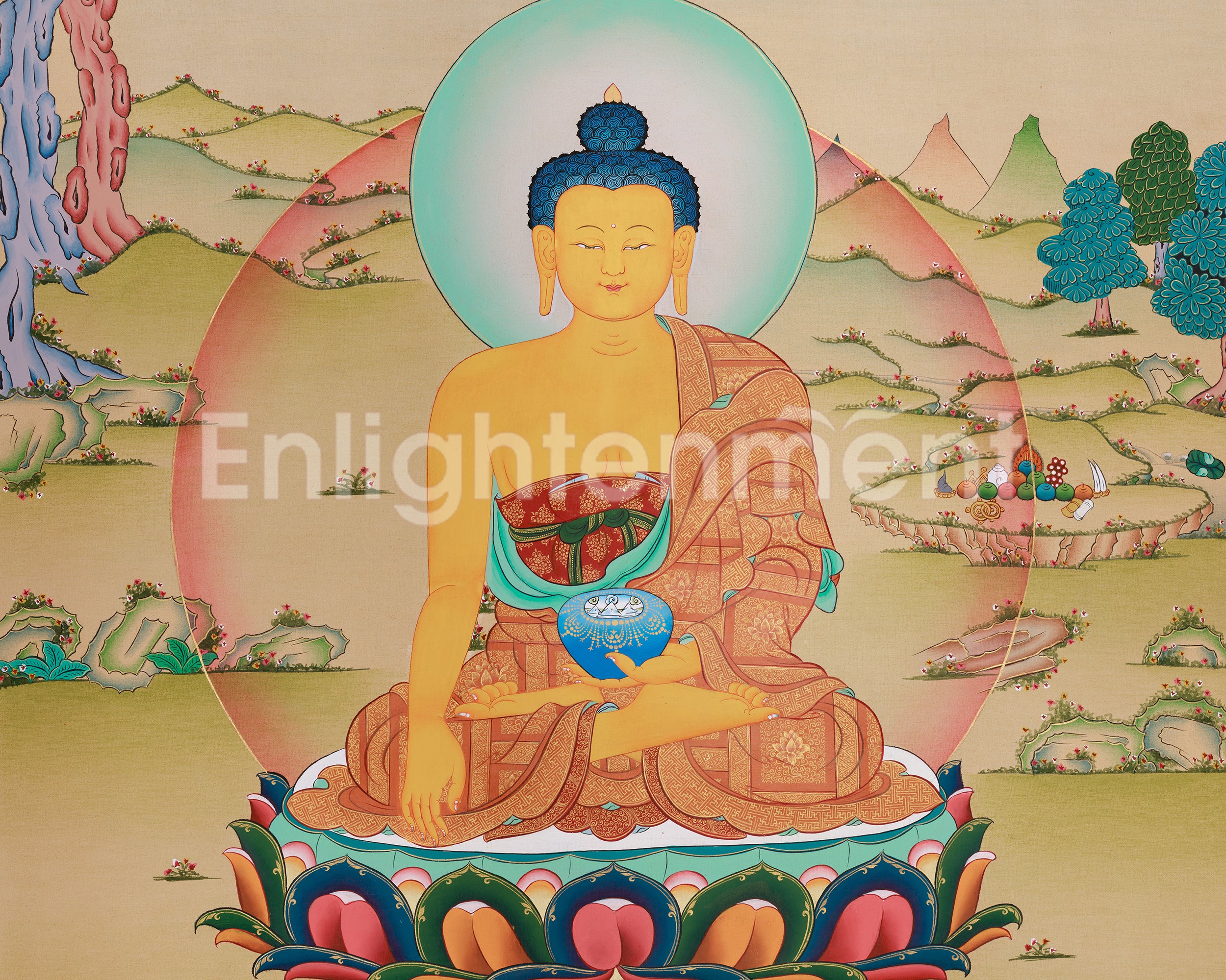 Shakyamuni Buddha Meditation Art | Wisdom and Compassion | Dharma Teacher