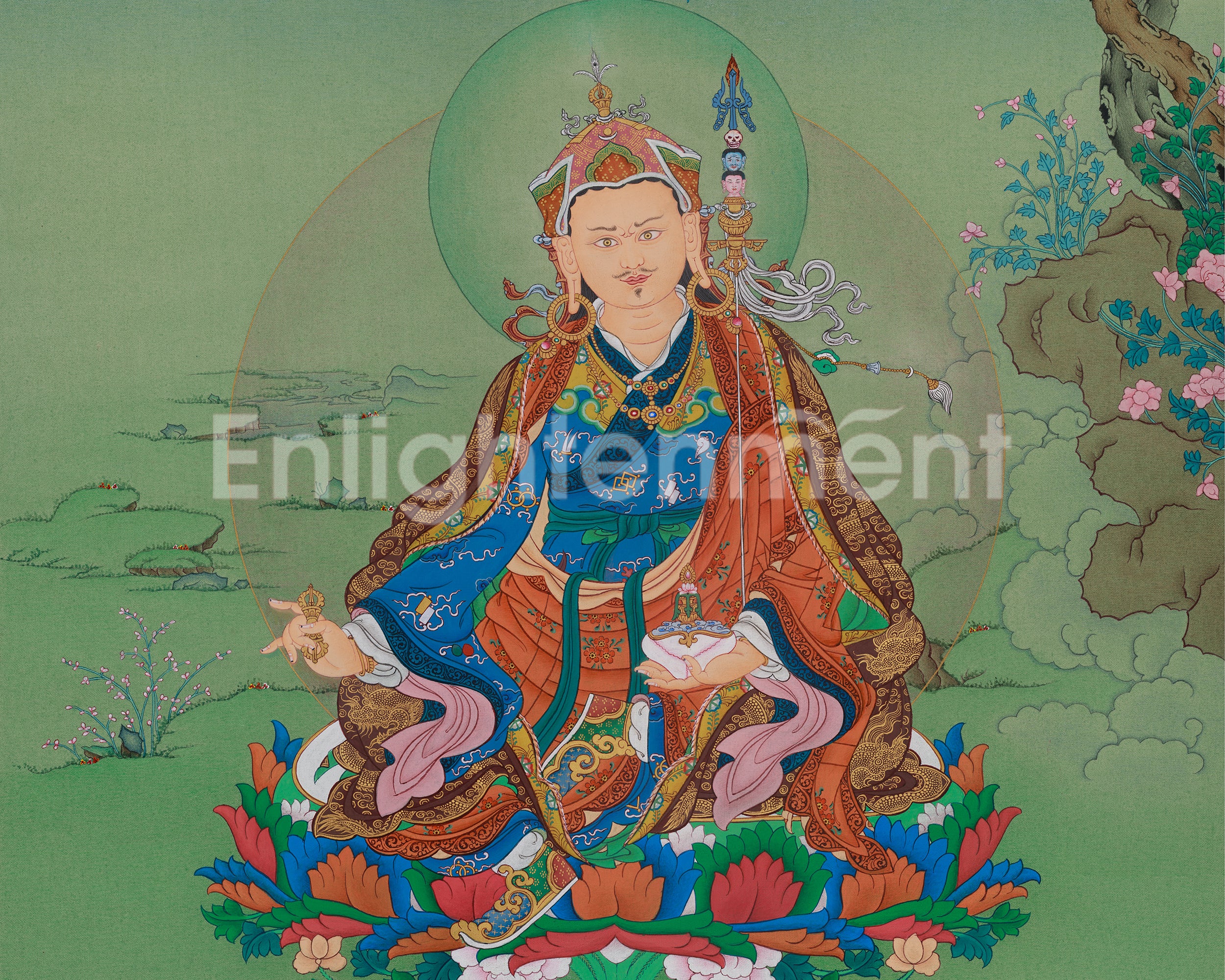 Buddhist Guru Rinpoche Artwork | Spiritual Transformation | Sacred Art