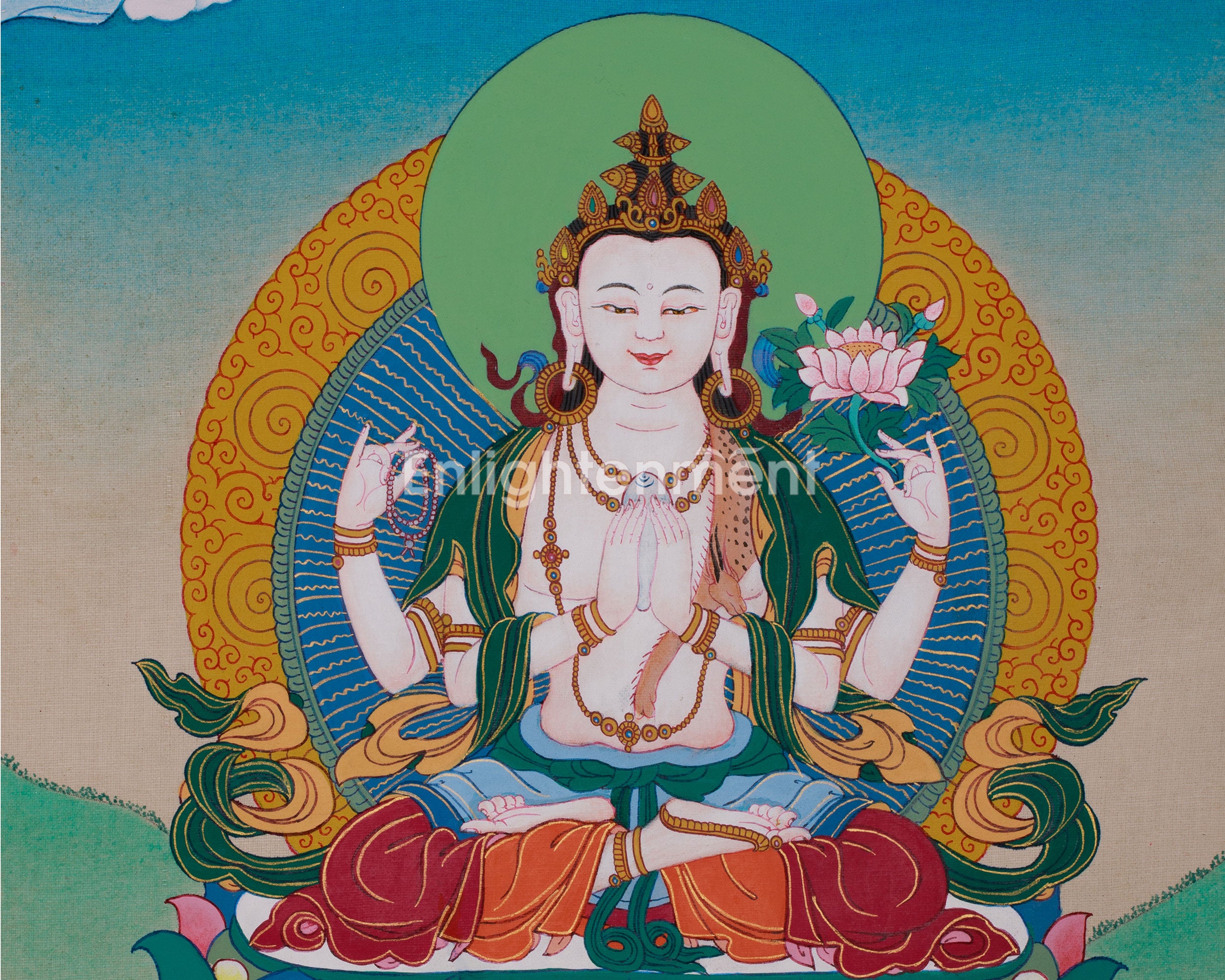 Chenrezig Compassion Bodhisattva | A Sacred Depiction of Infinite Mercy