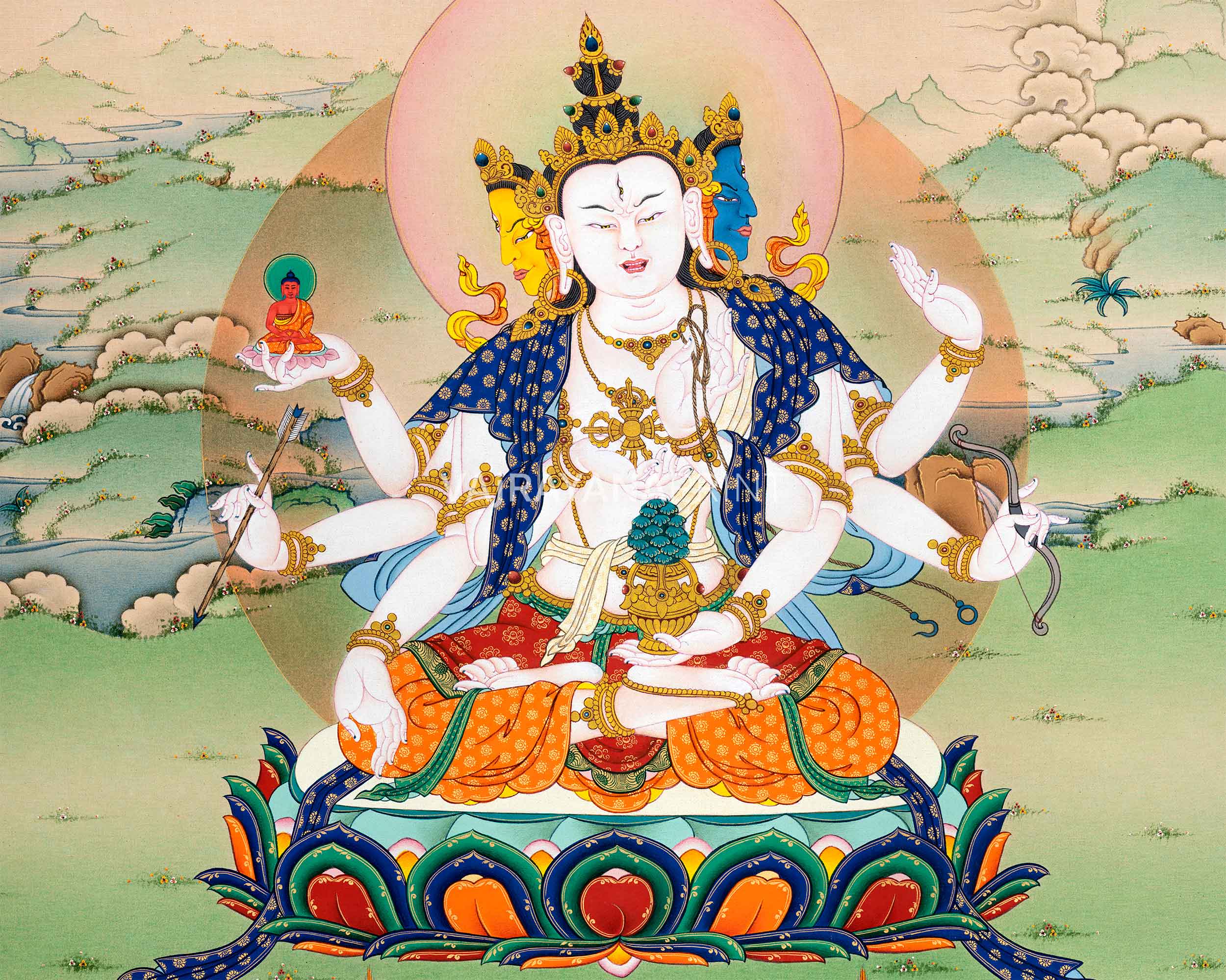 Namgyalma Thangka Print | The Goddess of Longevity | High-Quality Giclee Print