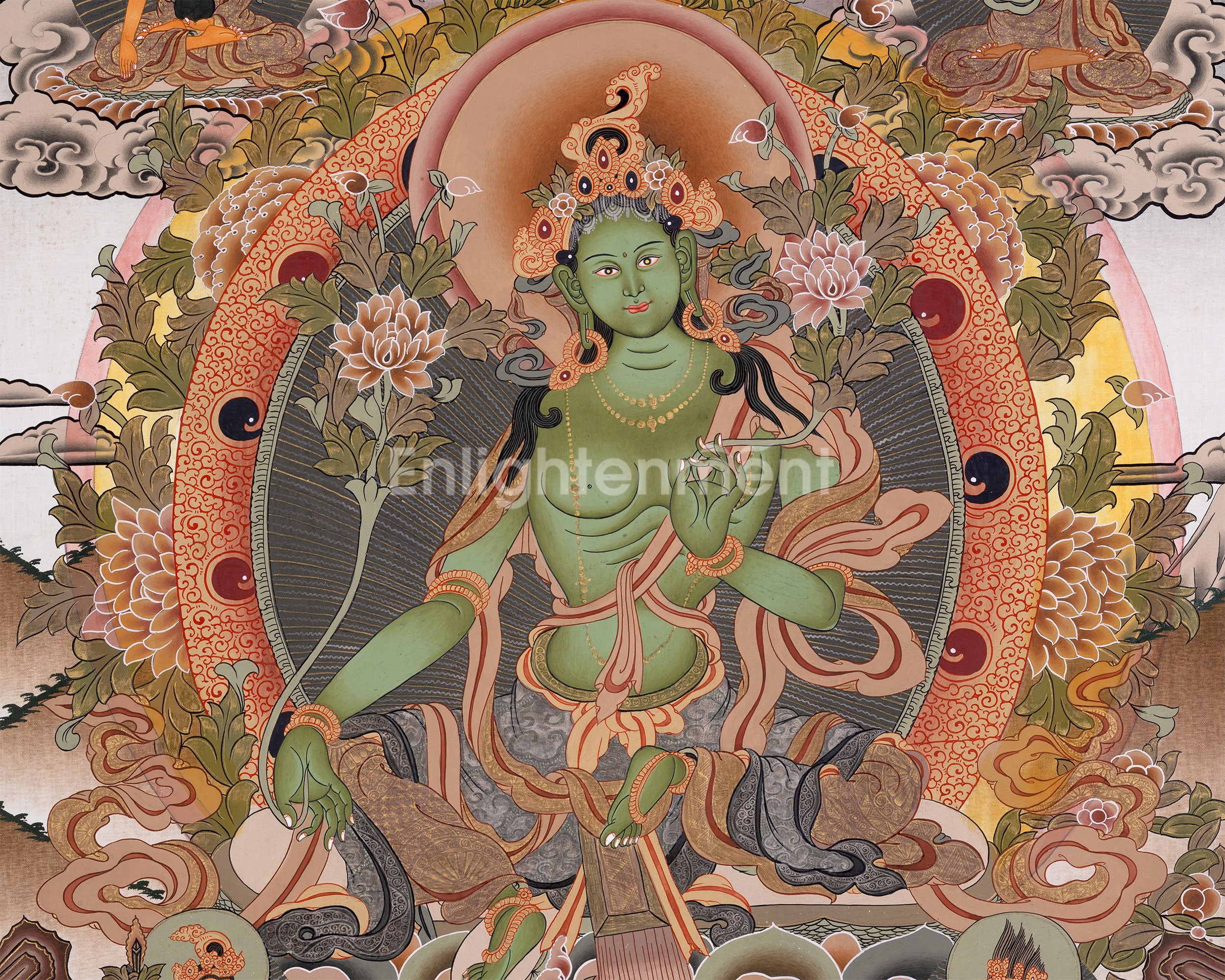 Compassionate Saviour Green Tara | Sacred Symbol of Protection and Compassion