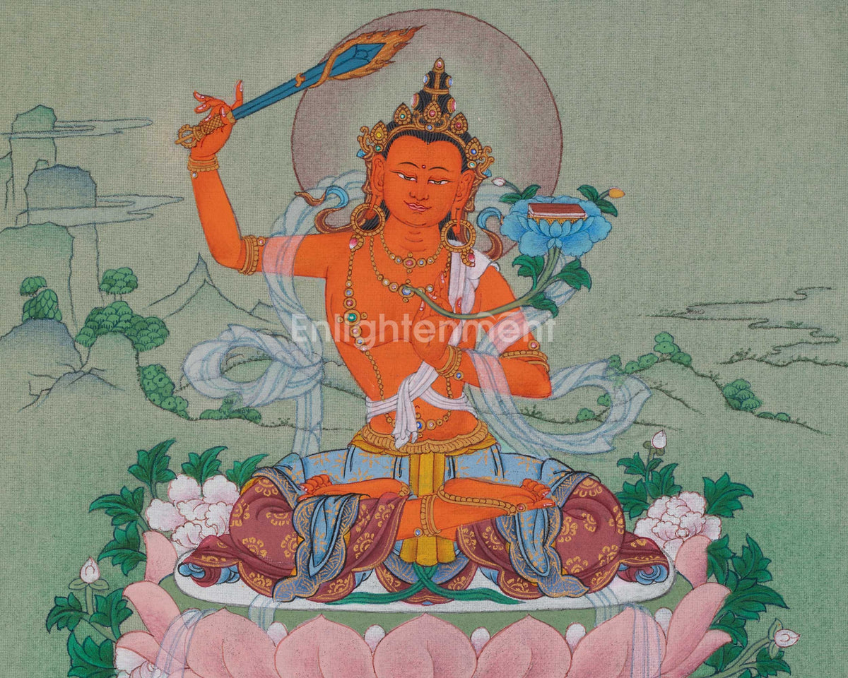 Manjushri Vajrayana Art | Represents Supreme Transcendent Wisdom