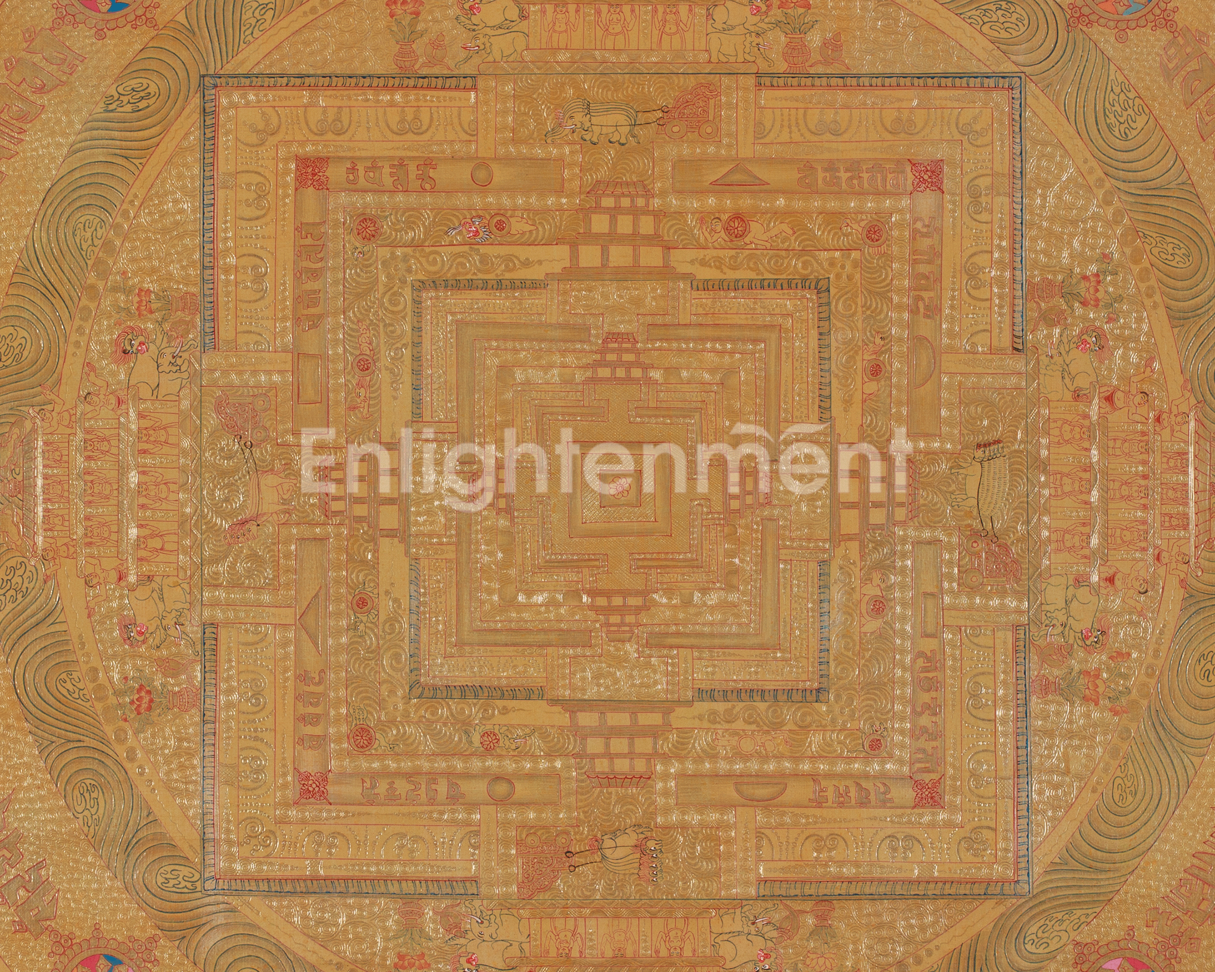 Spiritual Buddhist Kalachakra Mandala | Meditation, Harmony, and Enlightened Wisdom