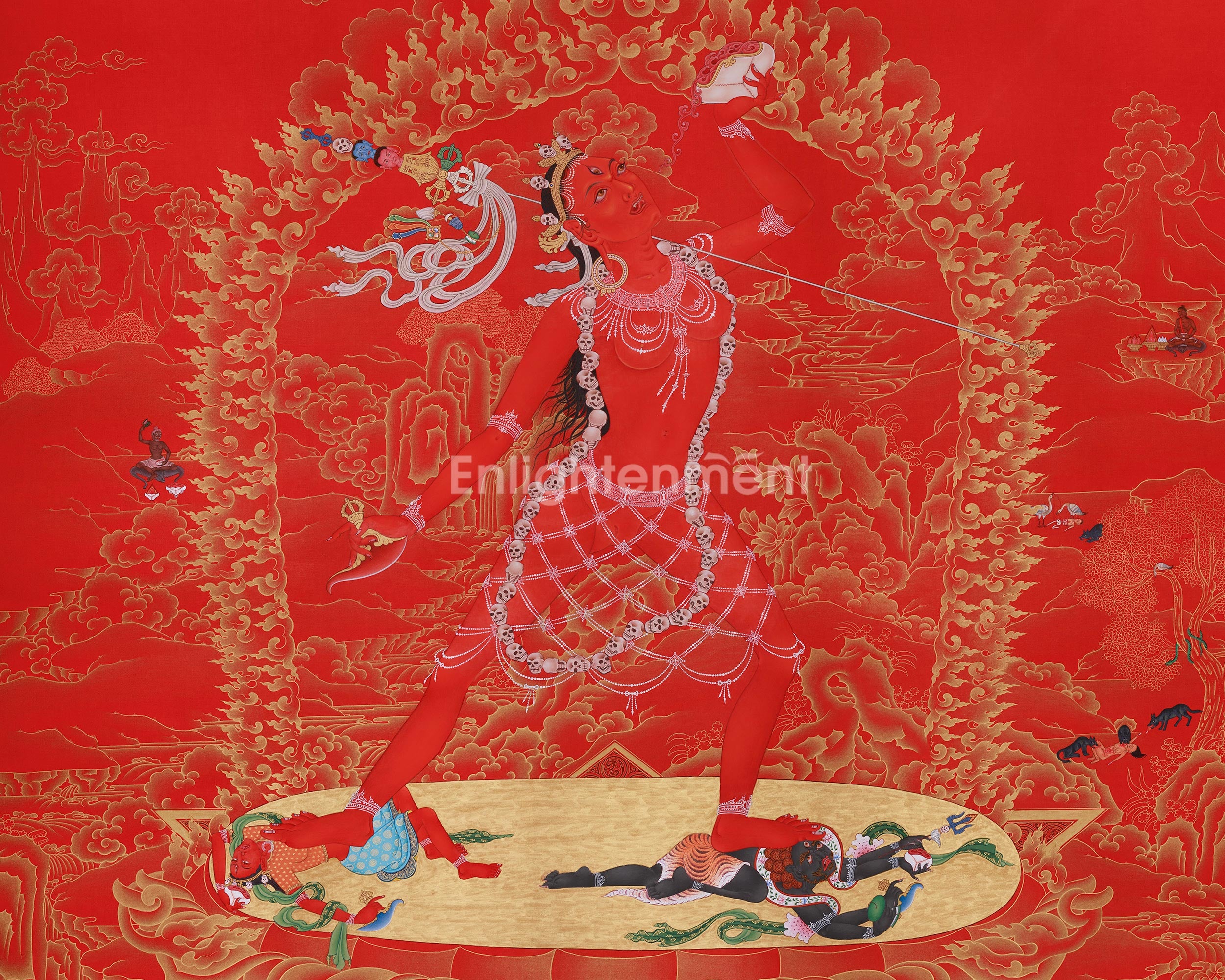 Female Deity Vajrayogini Thangka | The Queen of Dakini