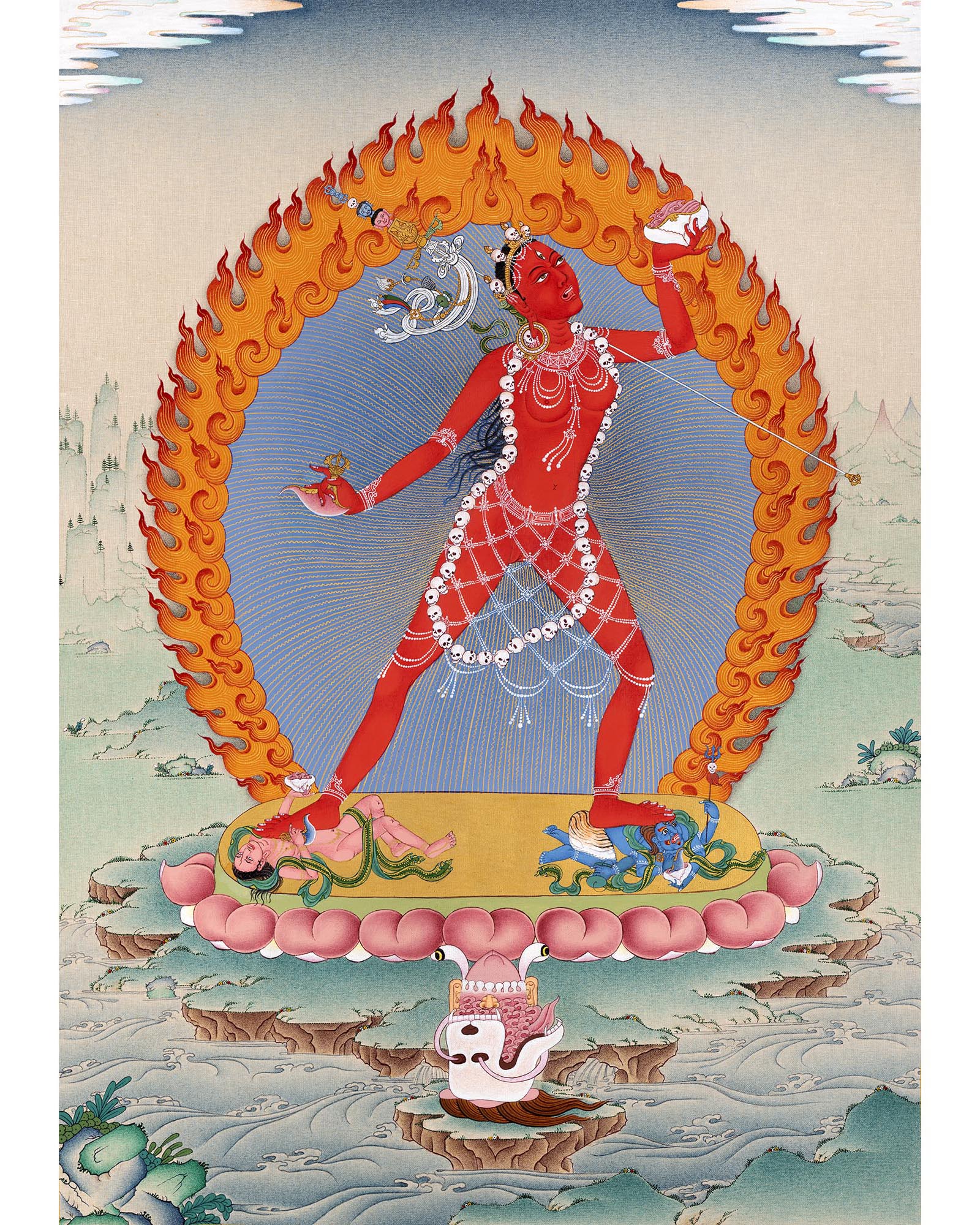 Vajrayogini Thangka | Wrathful Dakini | Female Yidam