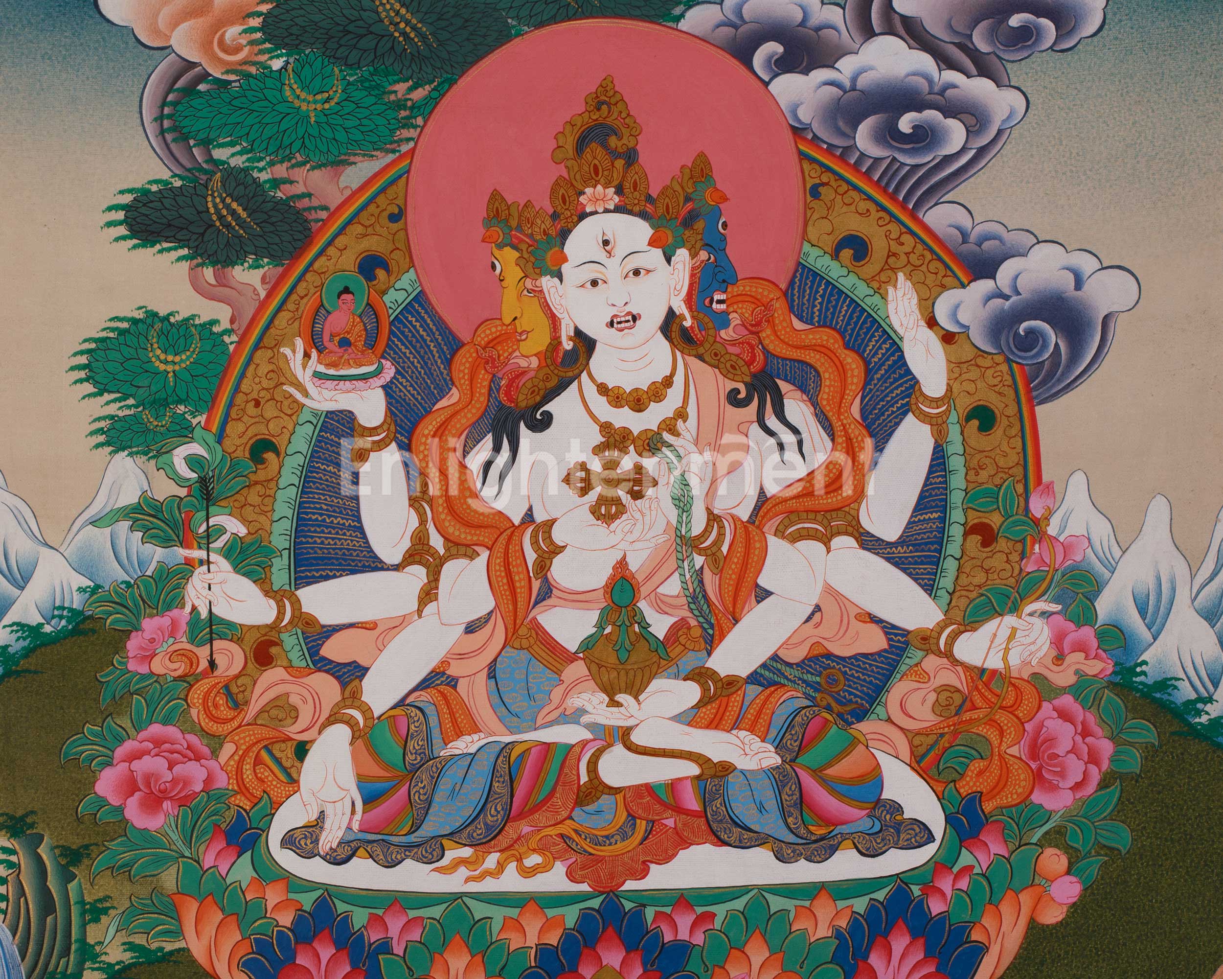 Traditional Thangka of Namgyalma | Buddhist Deity of Longevity