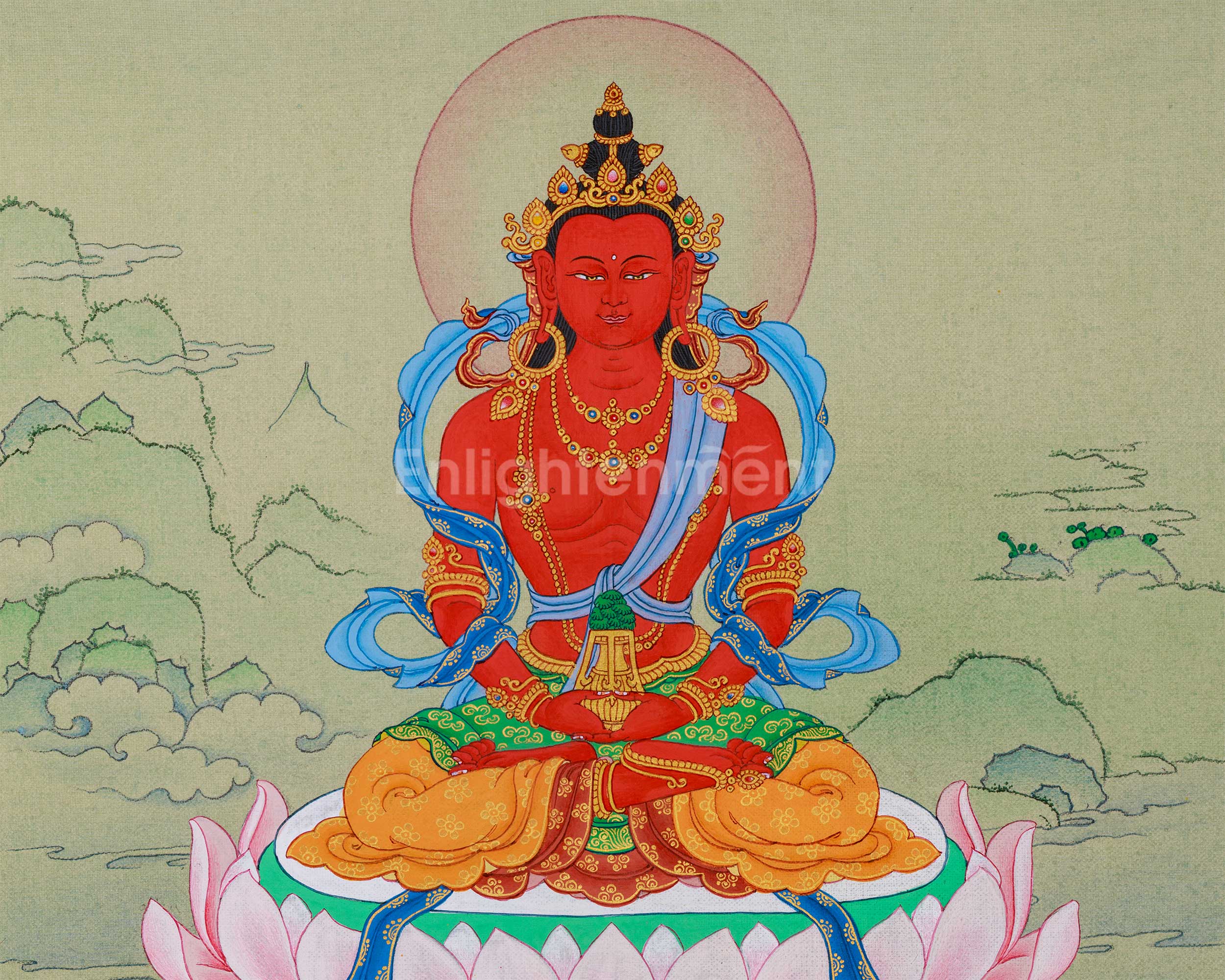 Exceptionally Serene Amitayus Thangka