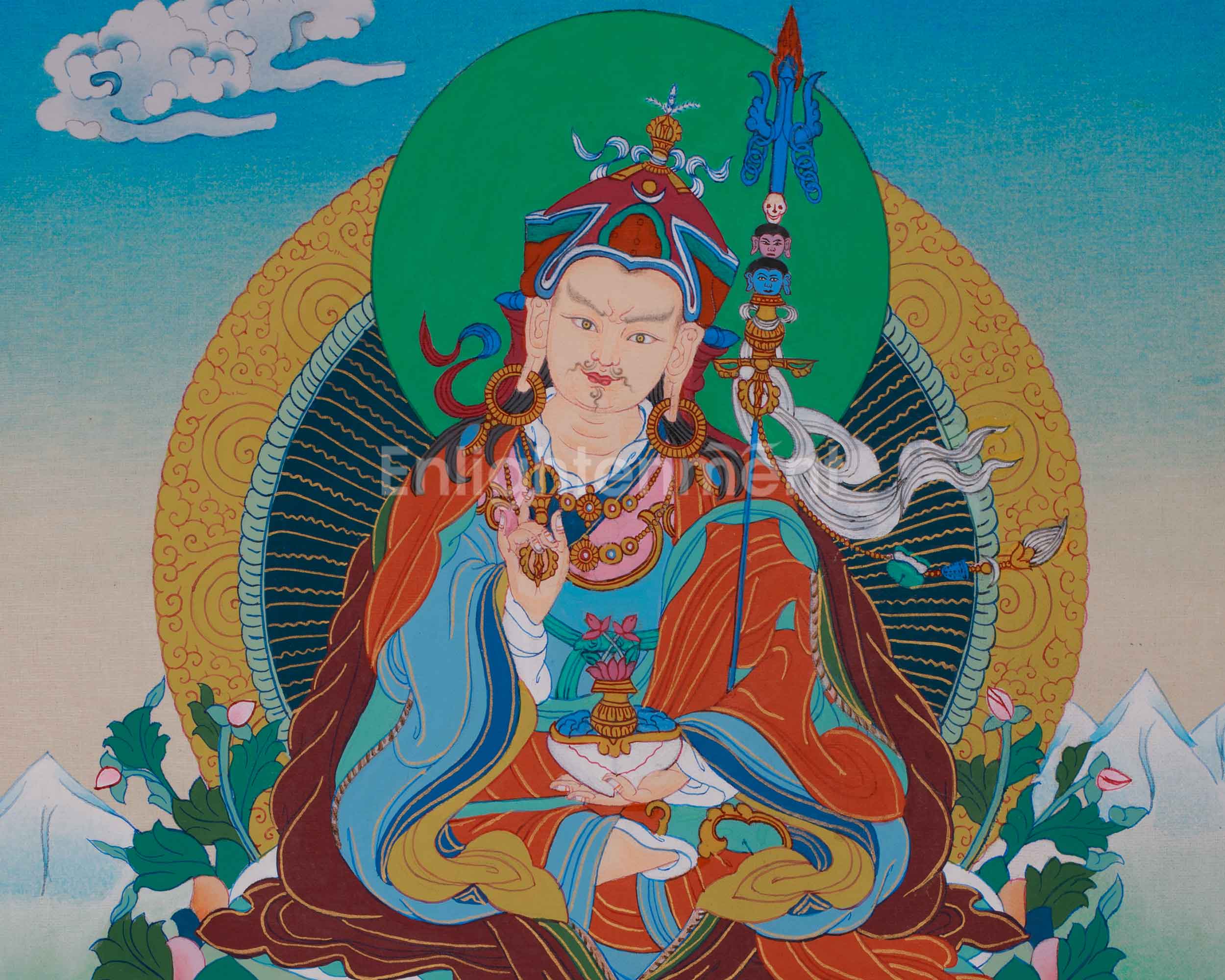 Tibetan Guru Rinpoche | Padmasambhava, The Lotus-Born Guru of Enlightenment