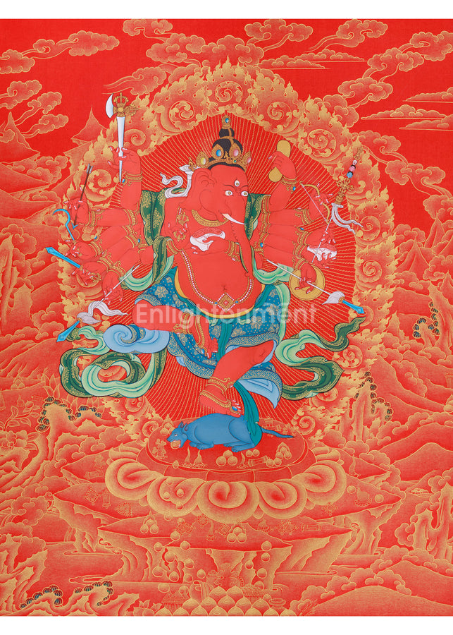 Lord Ganesha Thangka