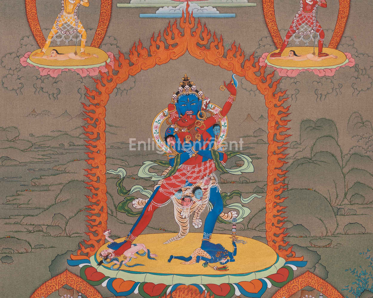 Chakrasamvara Tibetan Thangka | Tantric Deity | Inseparable Union of Compassion
