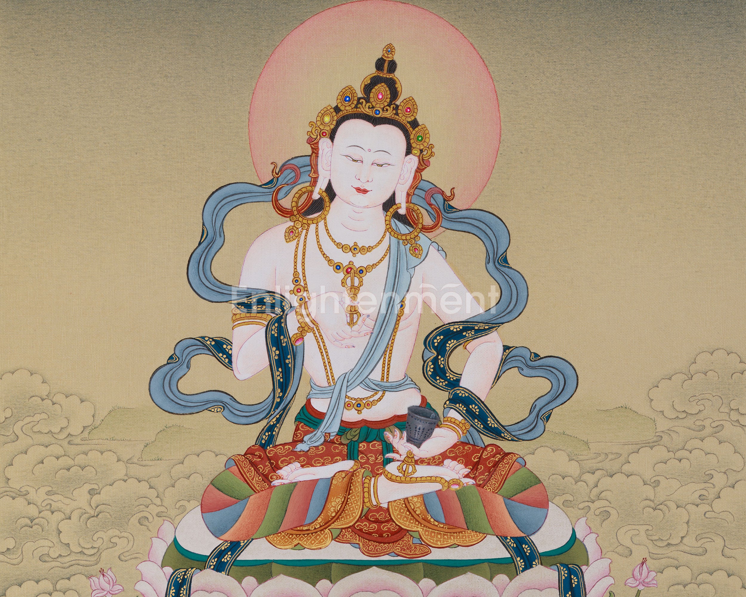 Vajrasattva Spiritual Thangka | The Embodiment of Purity