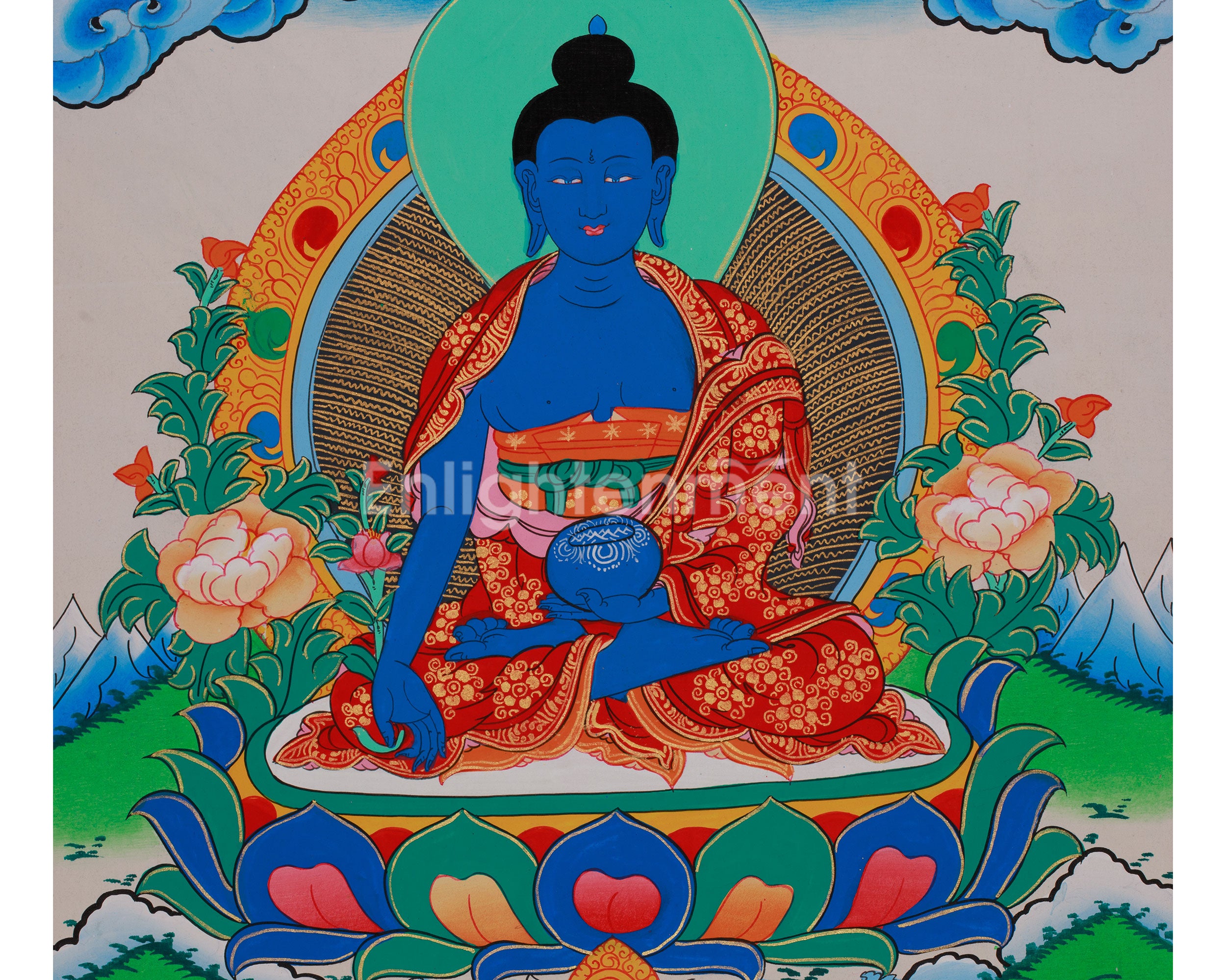 Tibetan Medicine Buddha | Sacred Guardian of Health and Enlightenment