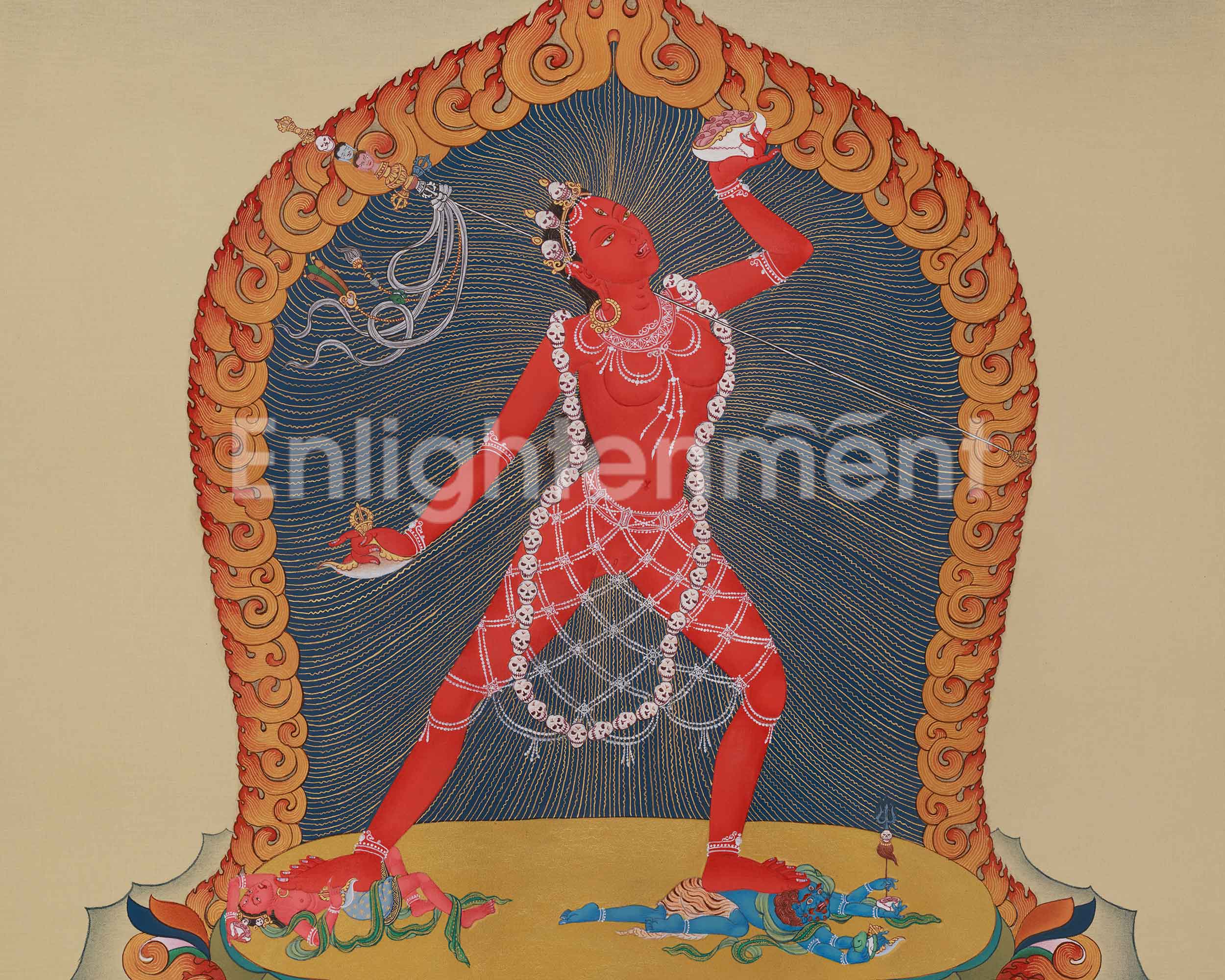 Traditional Vajrayogini Thangka | Sacred Dakini Buddhist Artwork