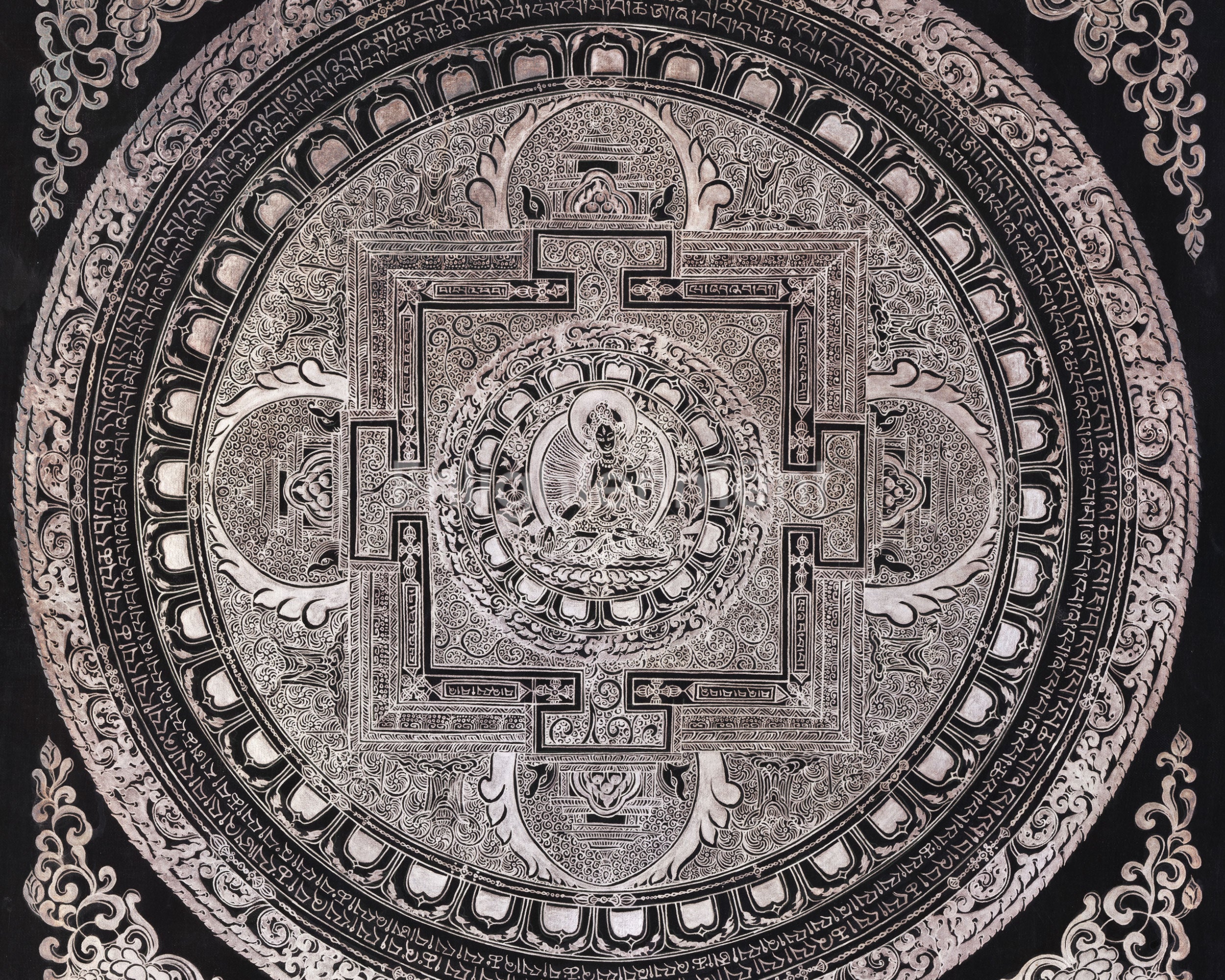 White Tara Mandala | Thangka for Healing, Longevity & Protection