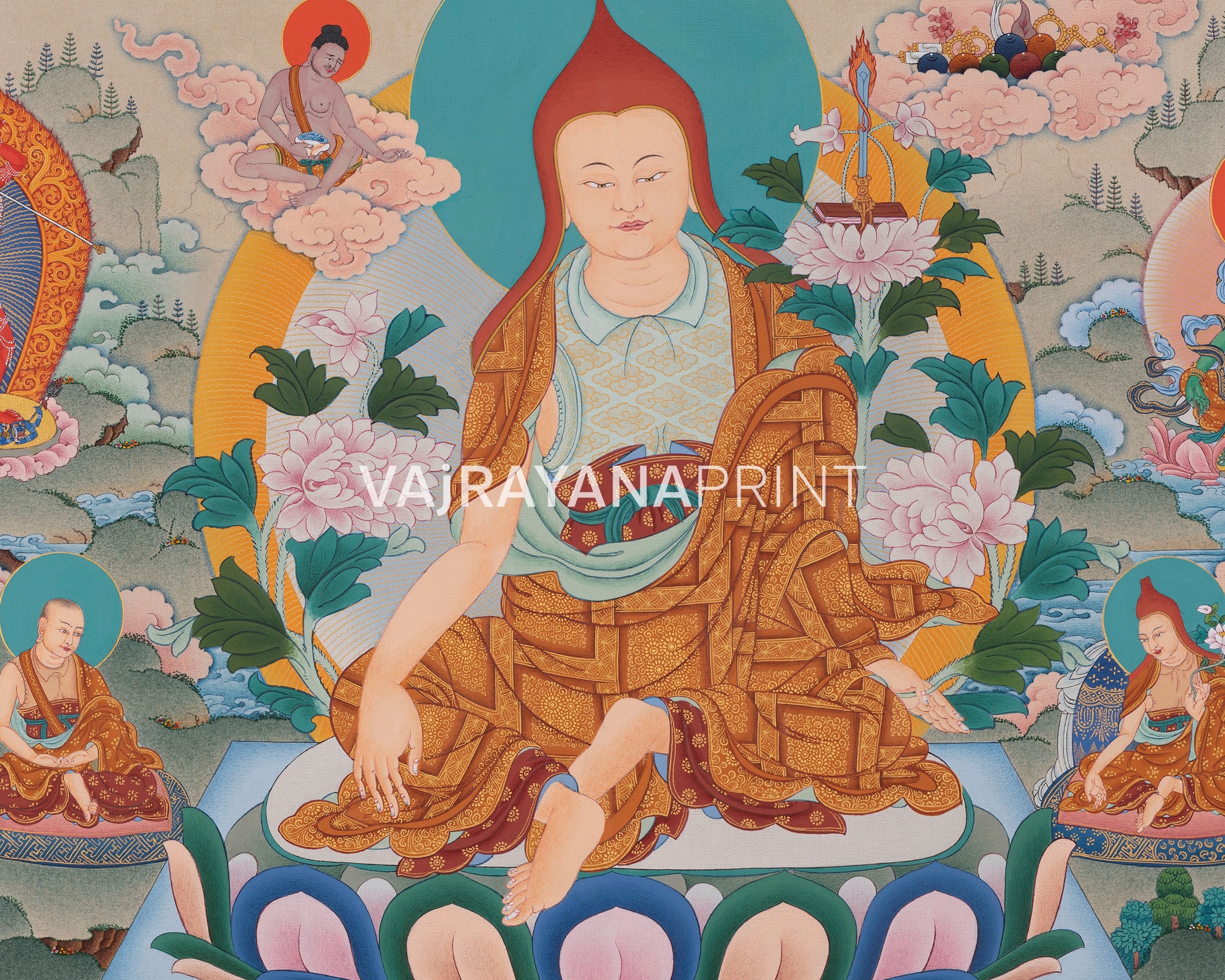 Khyungpo Naljor Thangka Print | High-Quality Print of the Esteemed Guru of Shangpa Kagyu