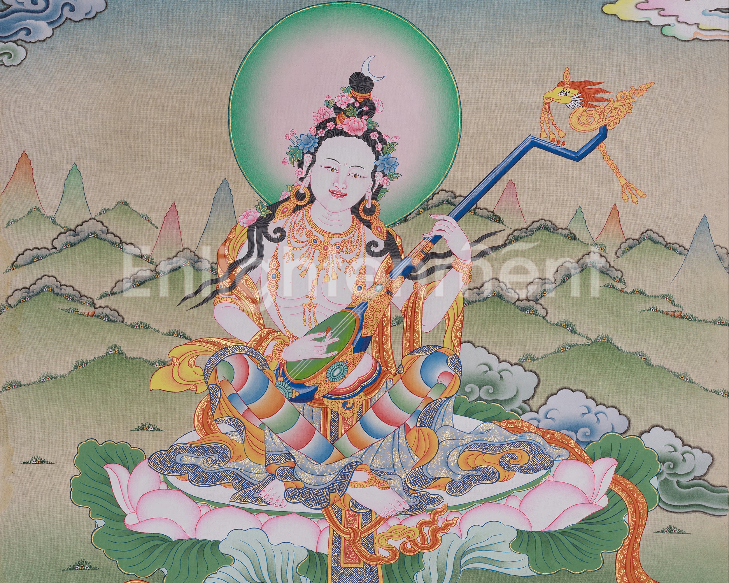 Sacred Saraswati Artwork | Wisdom and Knowledge Deity