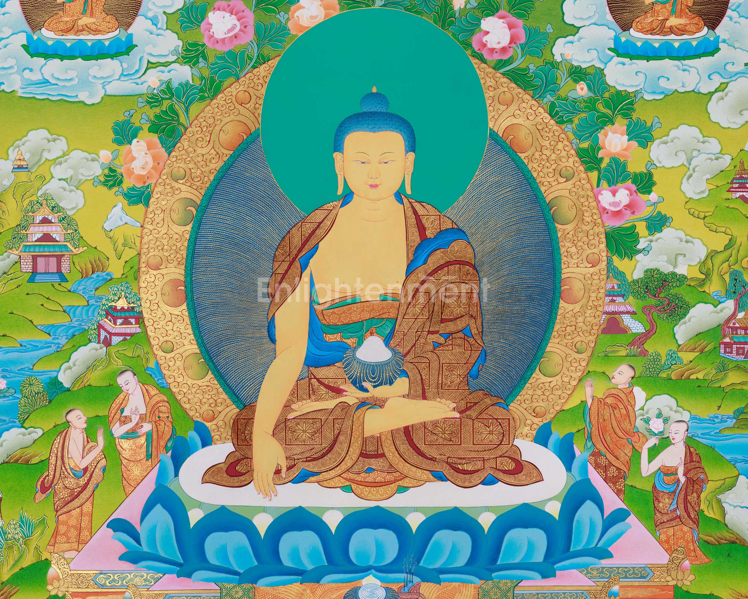 Gautam Buddh Thangka | Traditional Tibetan Buddhist Painting