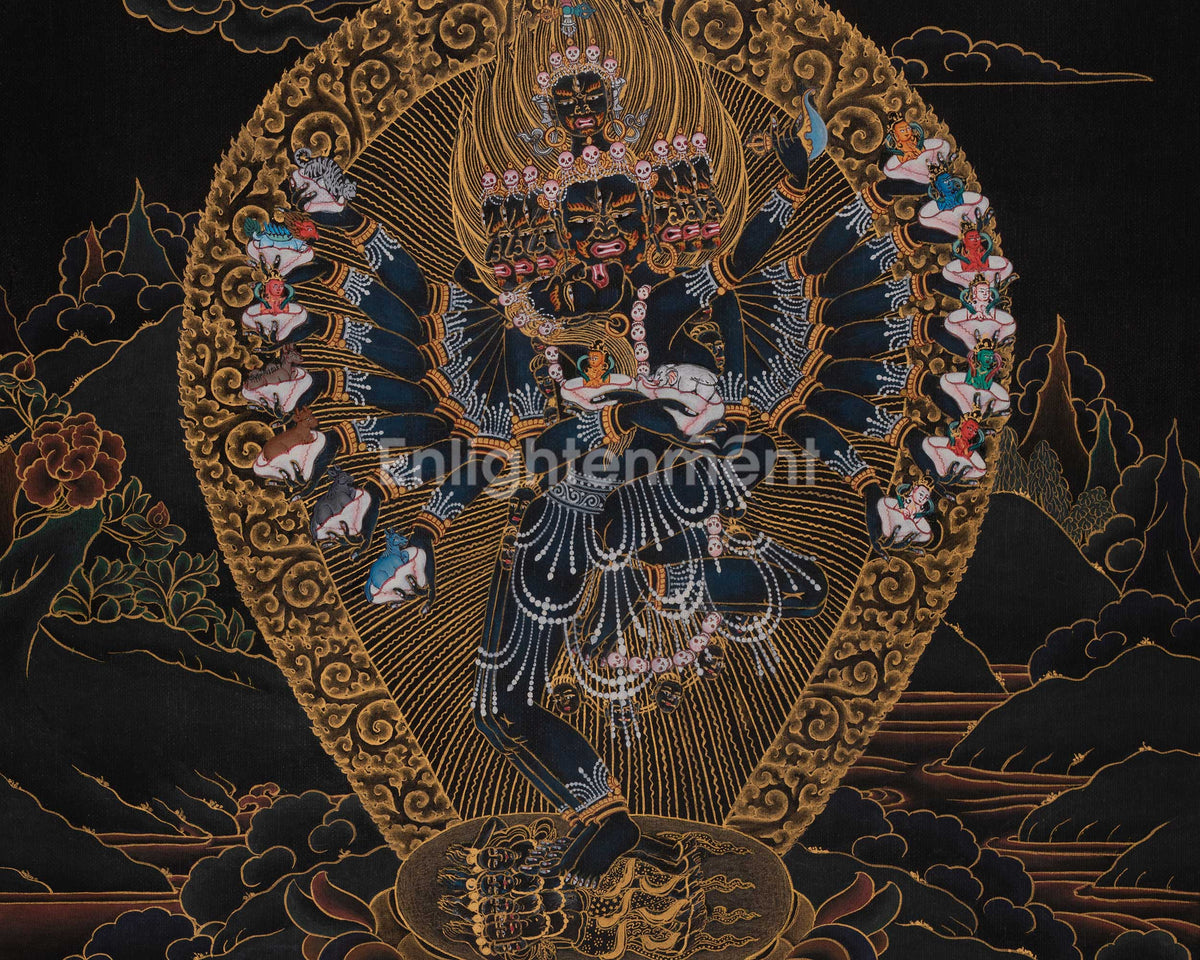 Hevajra Thangka Painting | Tantric Deity of Enlightened Wisdom