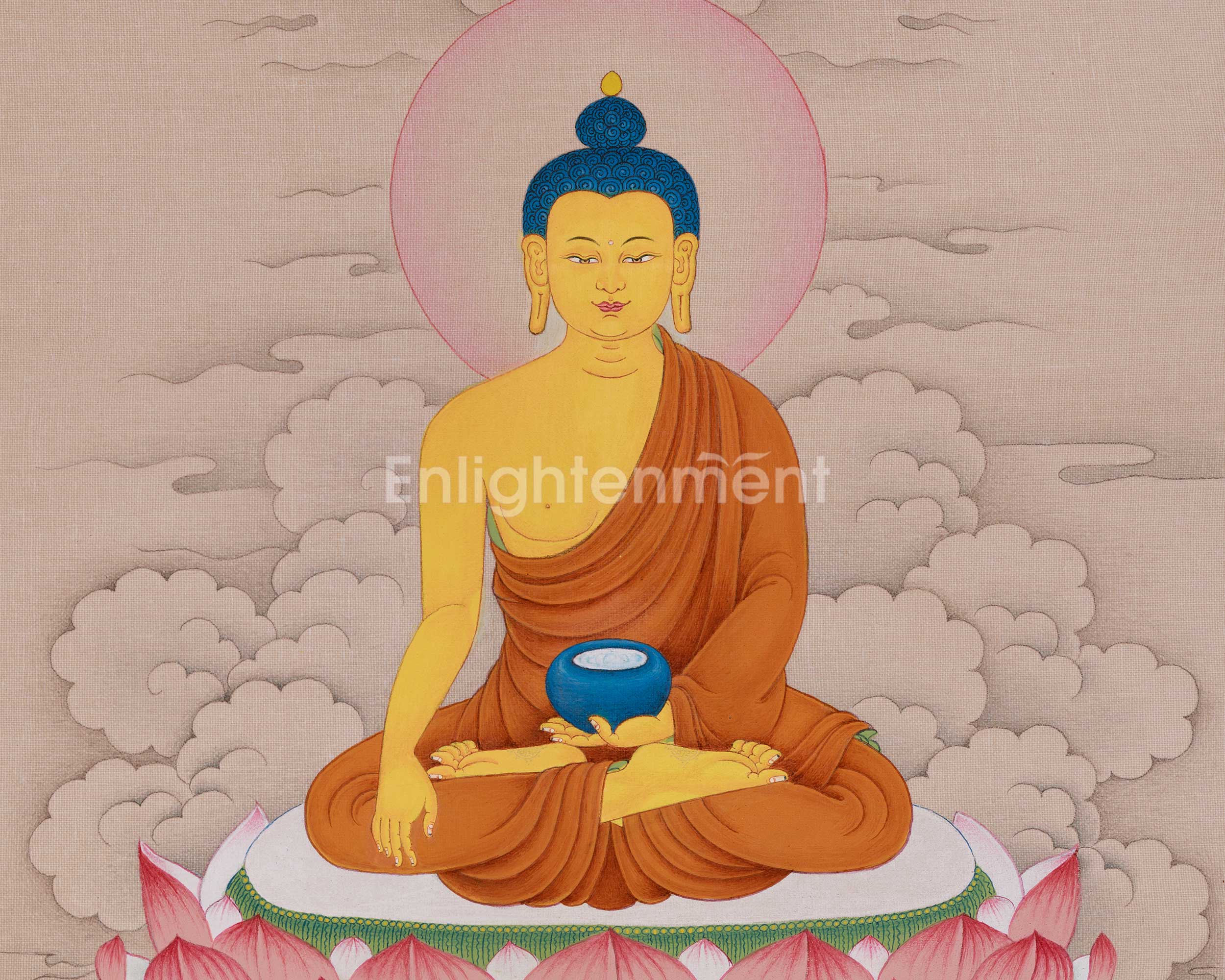 Dharma Teacher Shakyamuni Buddha Thangka | Buddha of Enlightenment