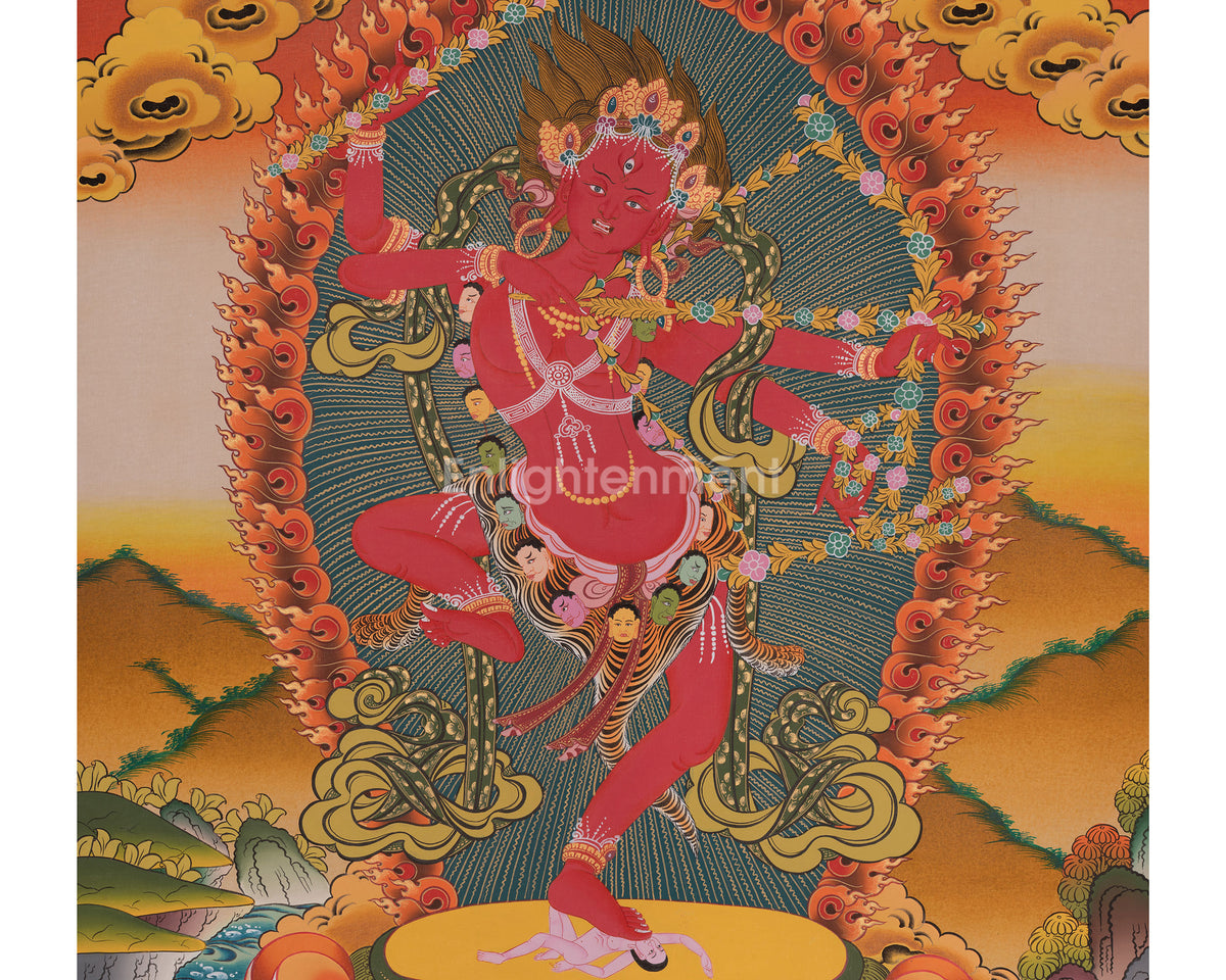 Sacred Kurukulla Thangka | Tantric Goddess Of Attraction | Red Tara
