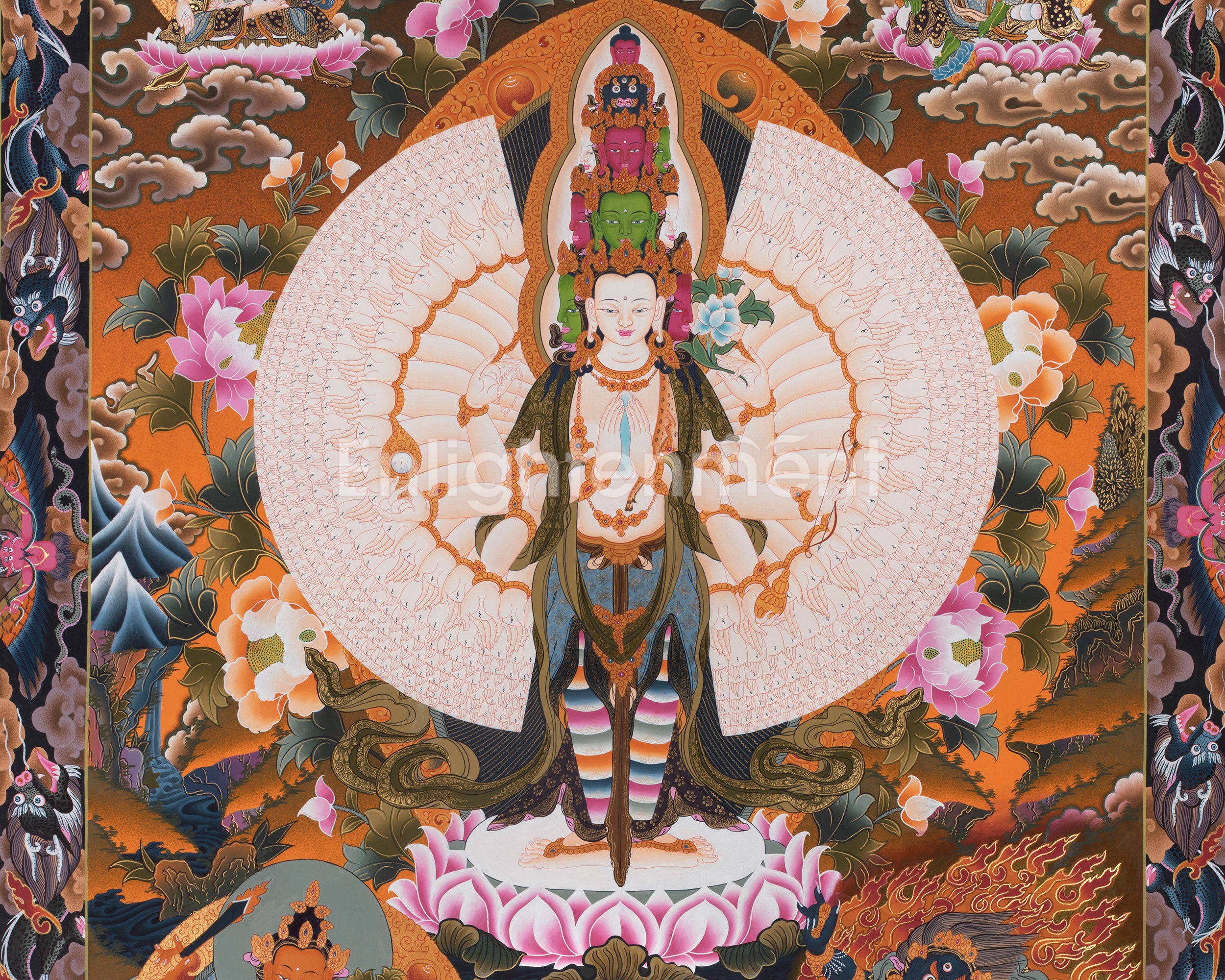1000 Armed Chenrezig Painting | Guardian of All Sentient Life