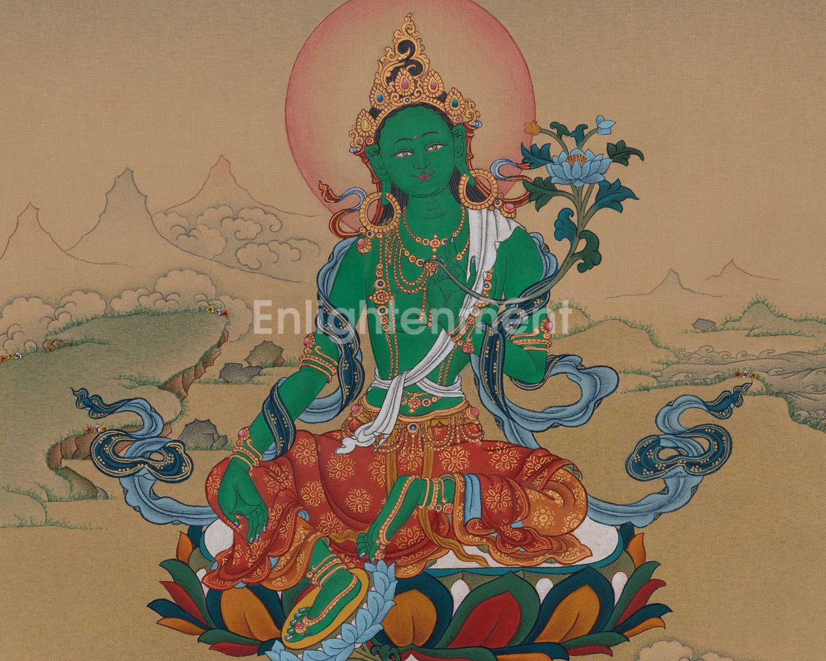 Green Tara Liberator Deity | The Swift Savioress | Represents Compassion and Protection