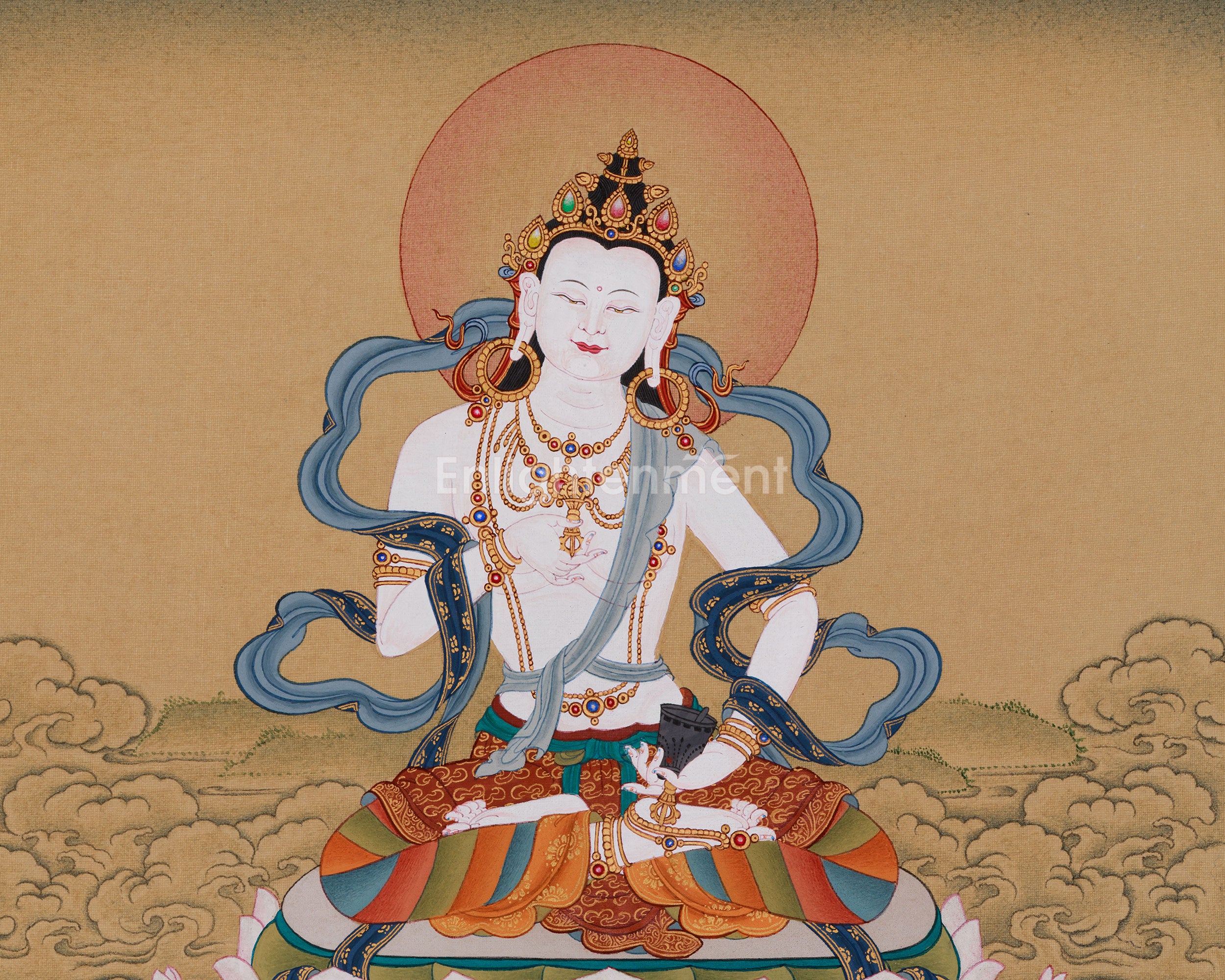Vajrasattva, Purification Buddha Thangka | Spiritual Transformation