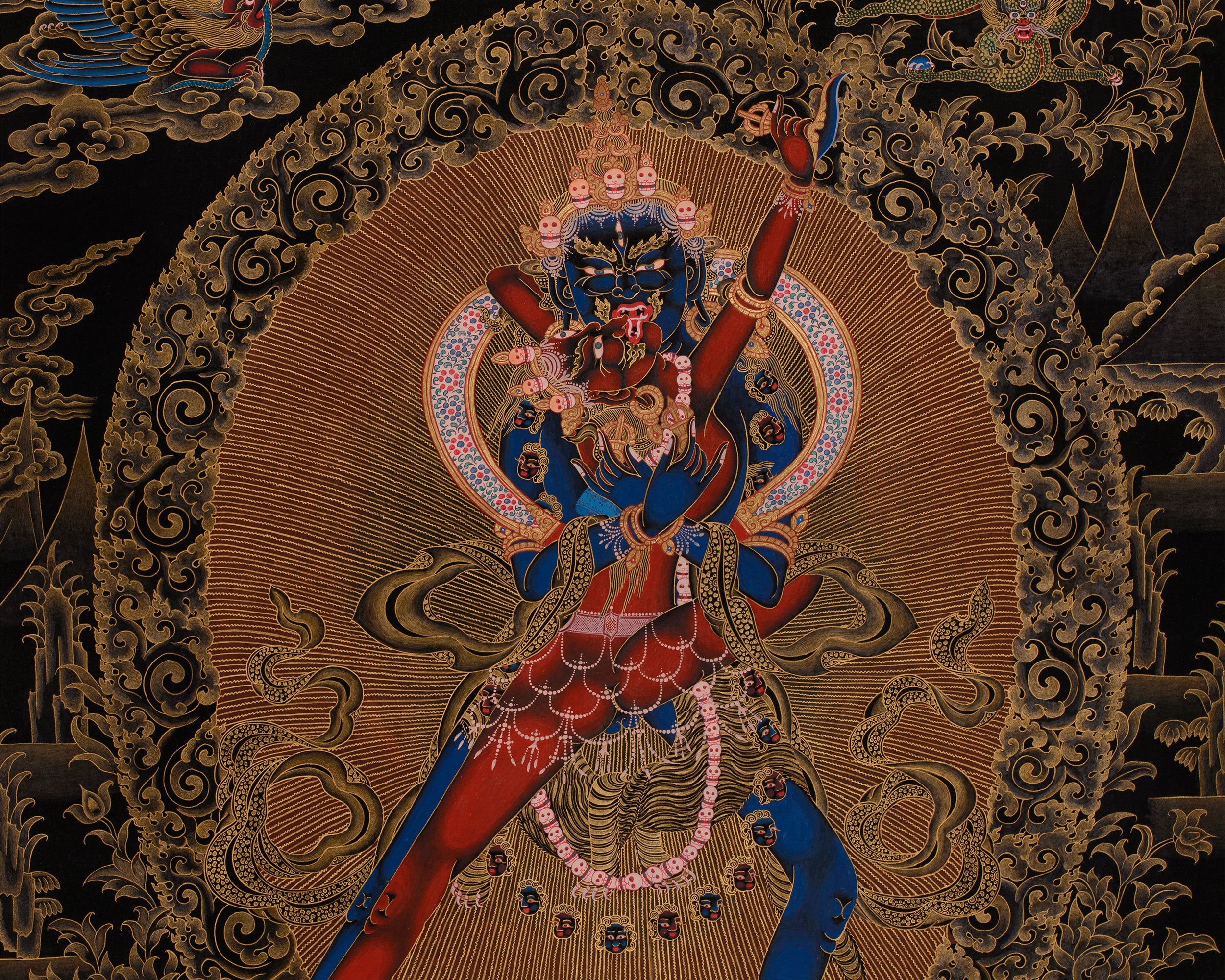 Tantric Chakrasamvara with Consort | Union of Wisdom & Compassion